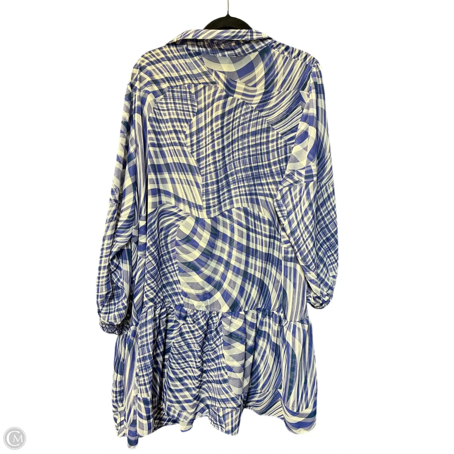 Tunic Long Sleeve By Clothes Mentor In Blue, Size: 3x