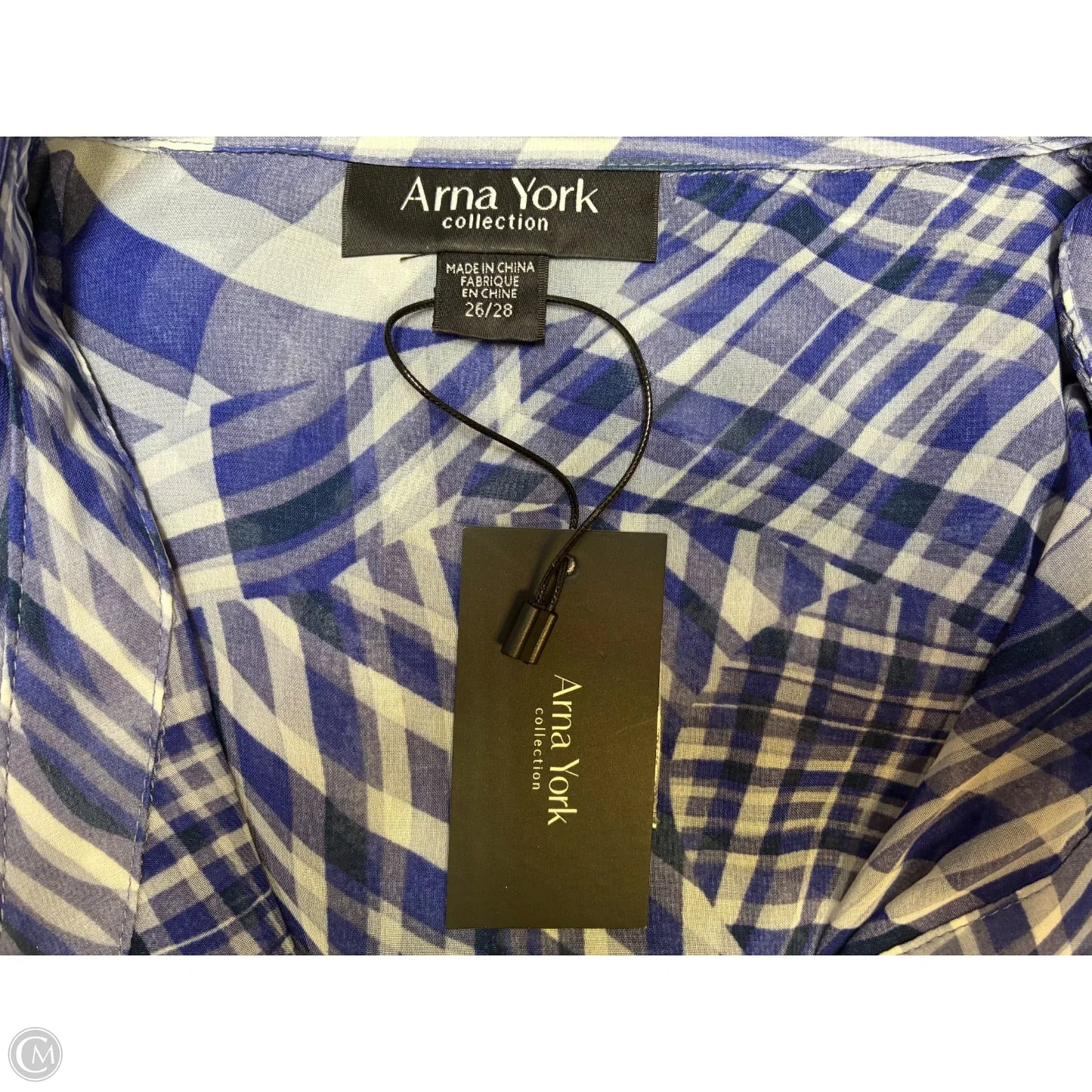 Tunic Long Sleeve By Clothes Mentor In Blue, Size: 3x