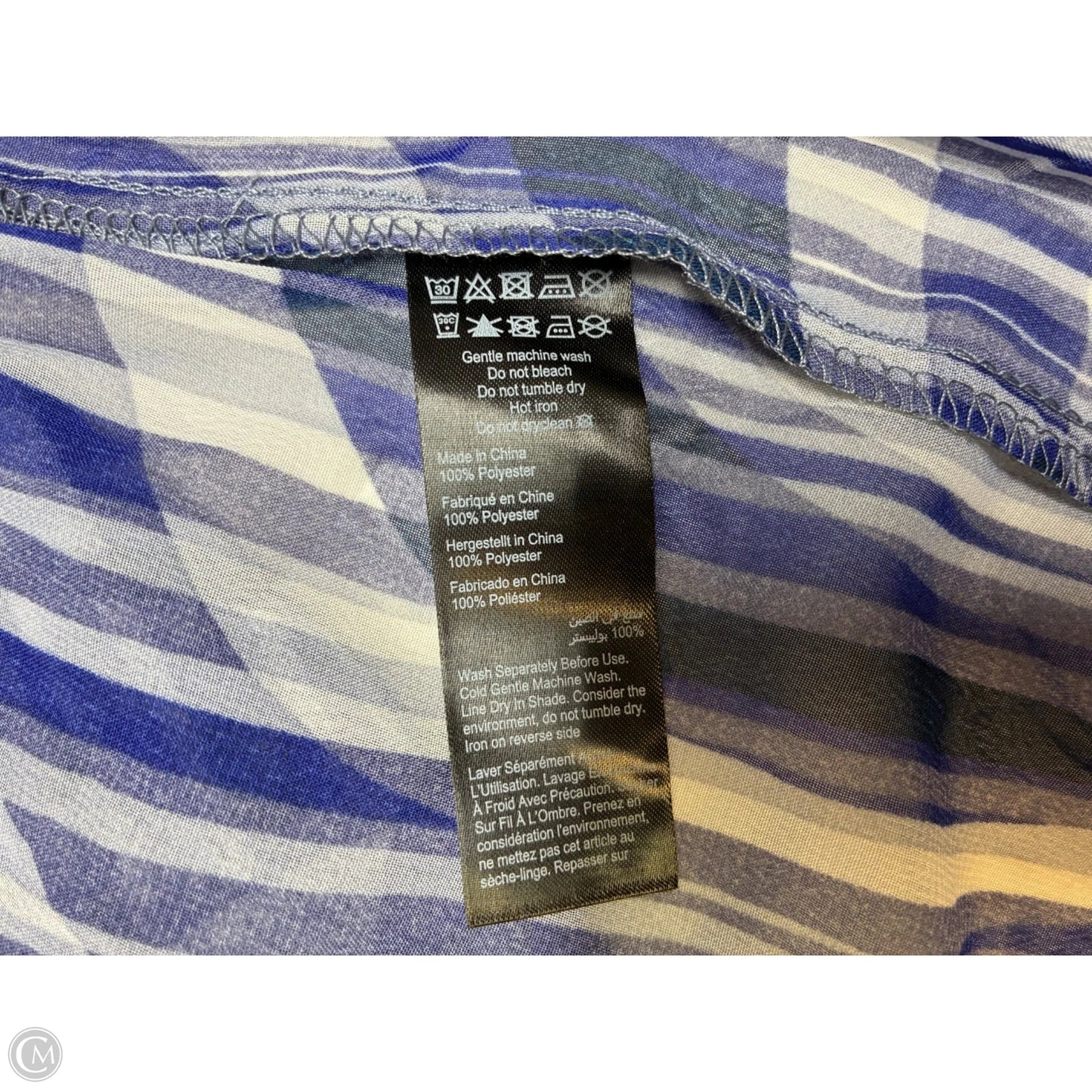 Tunic Long Sleeve By Clothes Mentor In Blue, Size: 3x