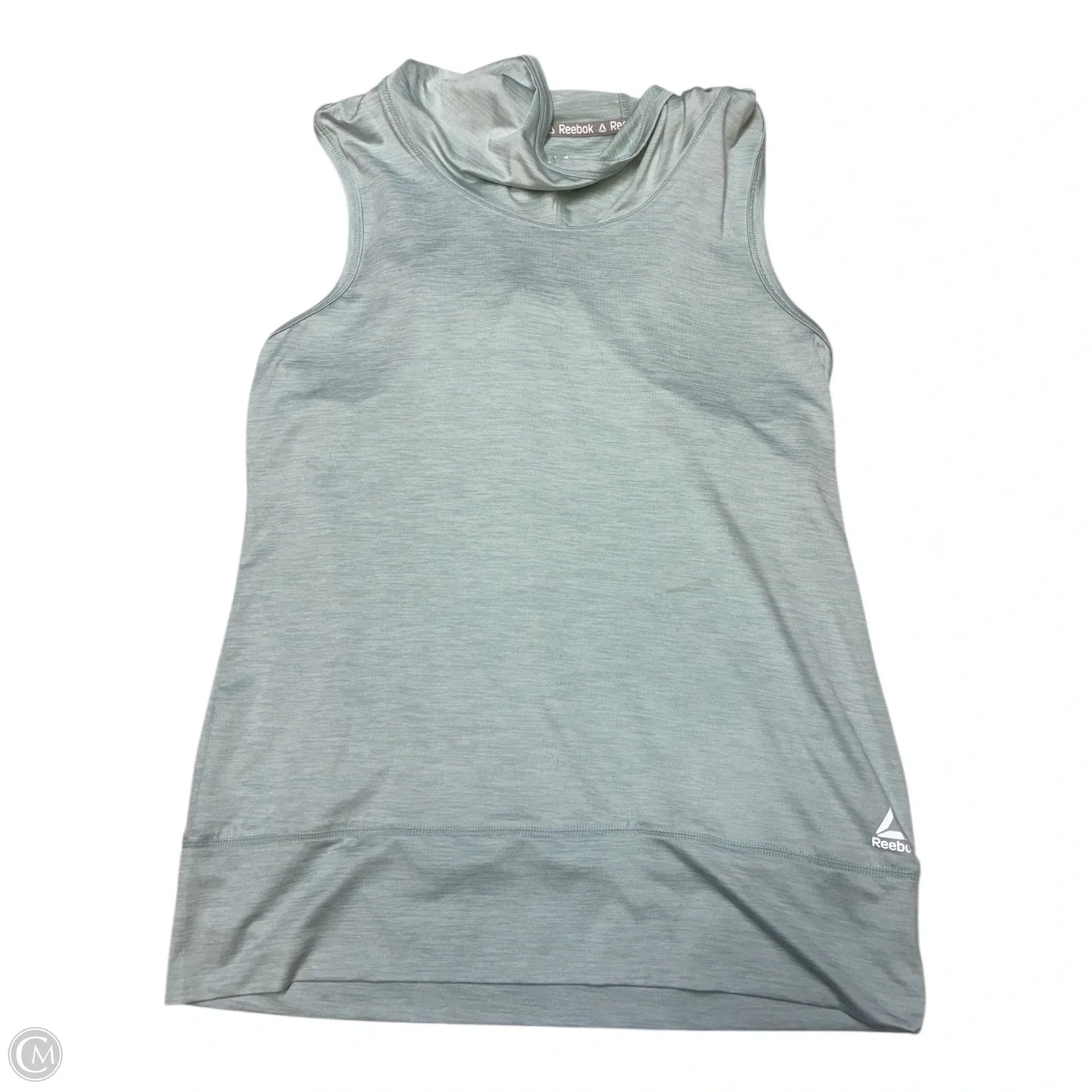 Athletic Top Short Sleeve By Reebok In Green, Size: S