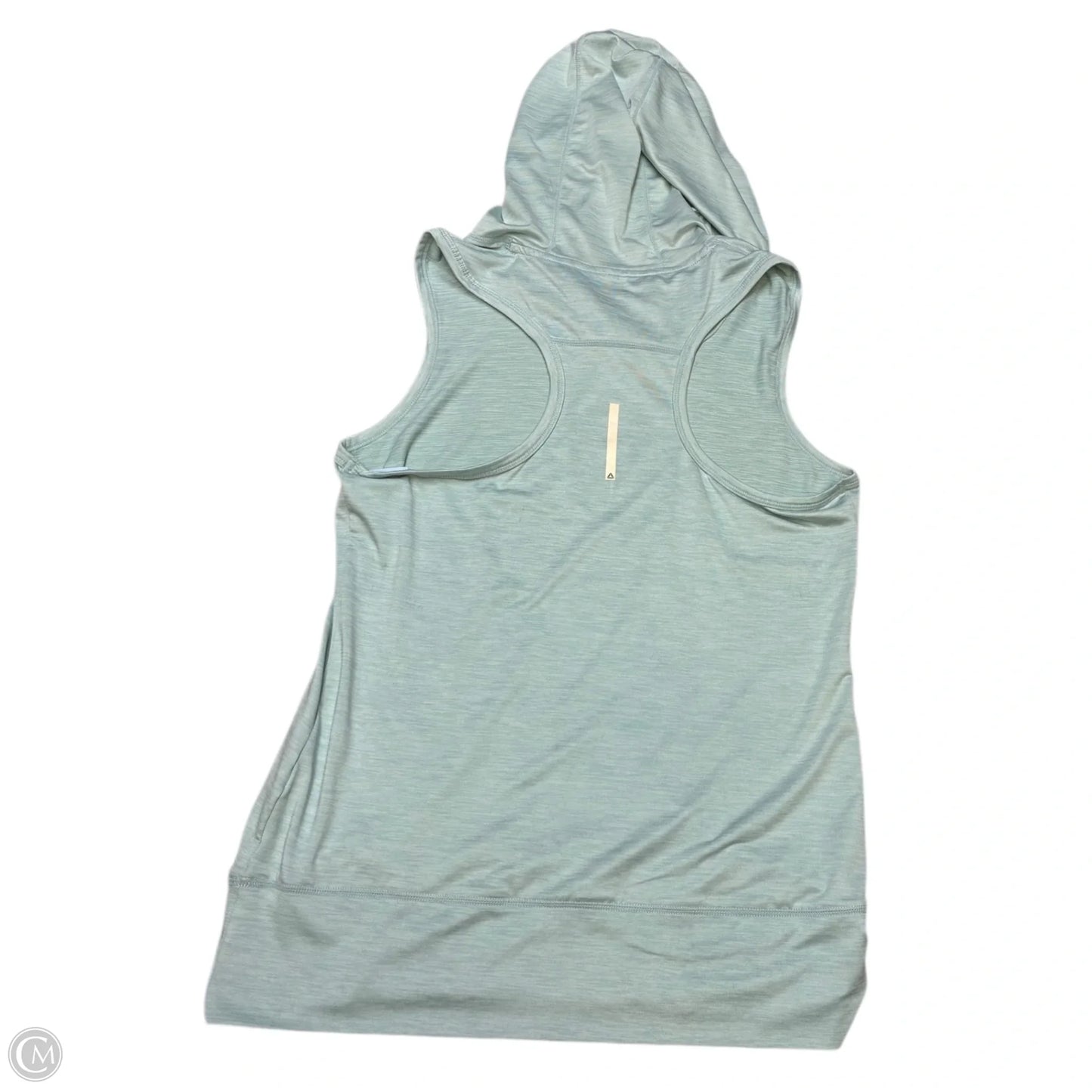 Athletic Top Short Sleeve By Reebok In Green, Size: S