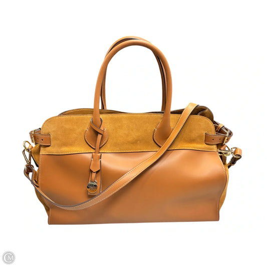 Handbag Leather By Clothes Mentor, Size: Large