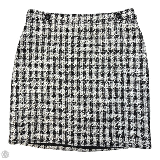 Skirt Mini & Short By White House Black Market In Black & White, Size: 0
