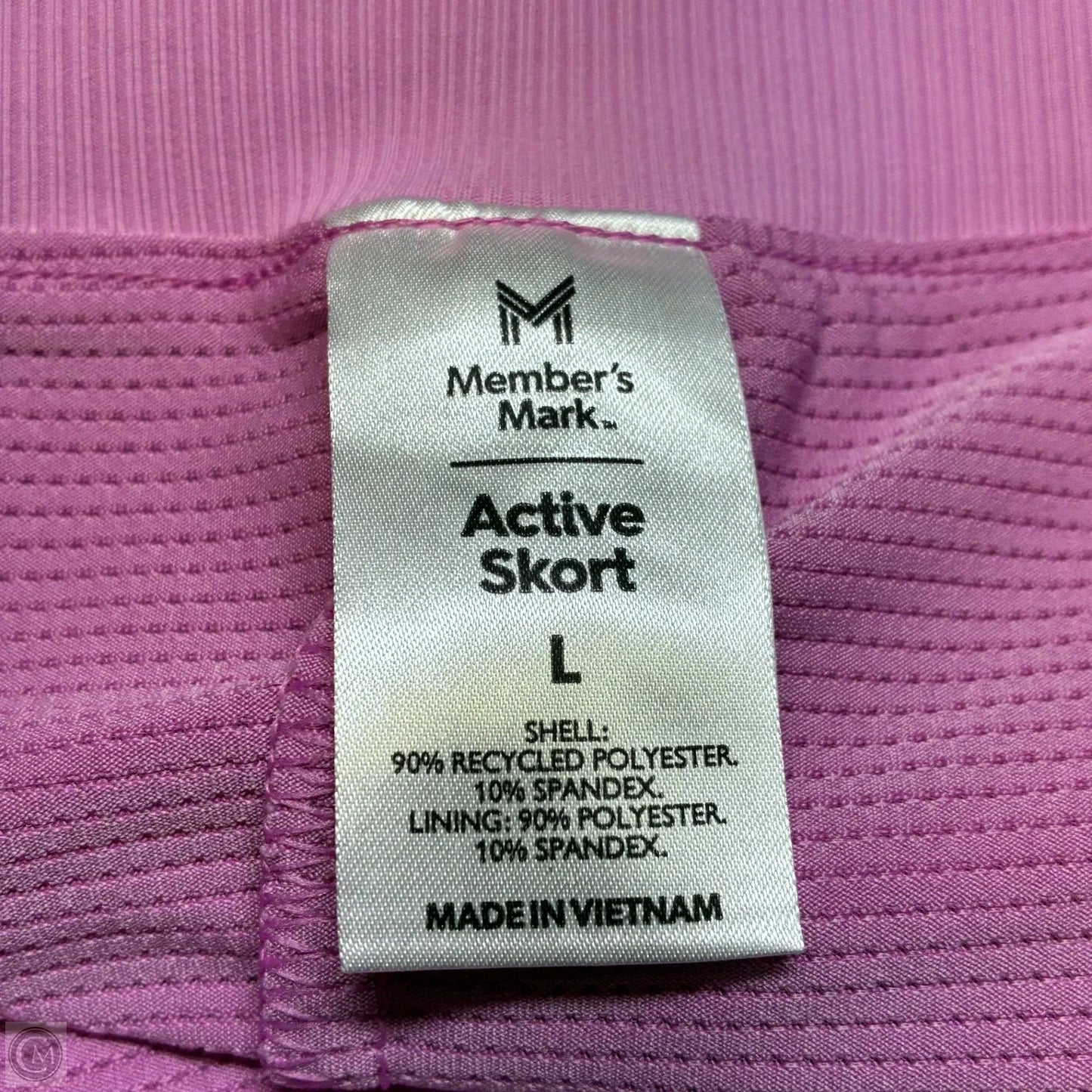 Athletic Skort By Members Mark In Pink, Size: L