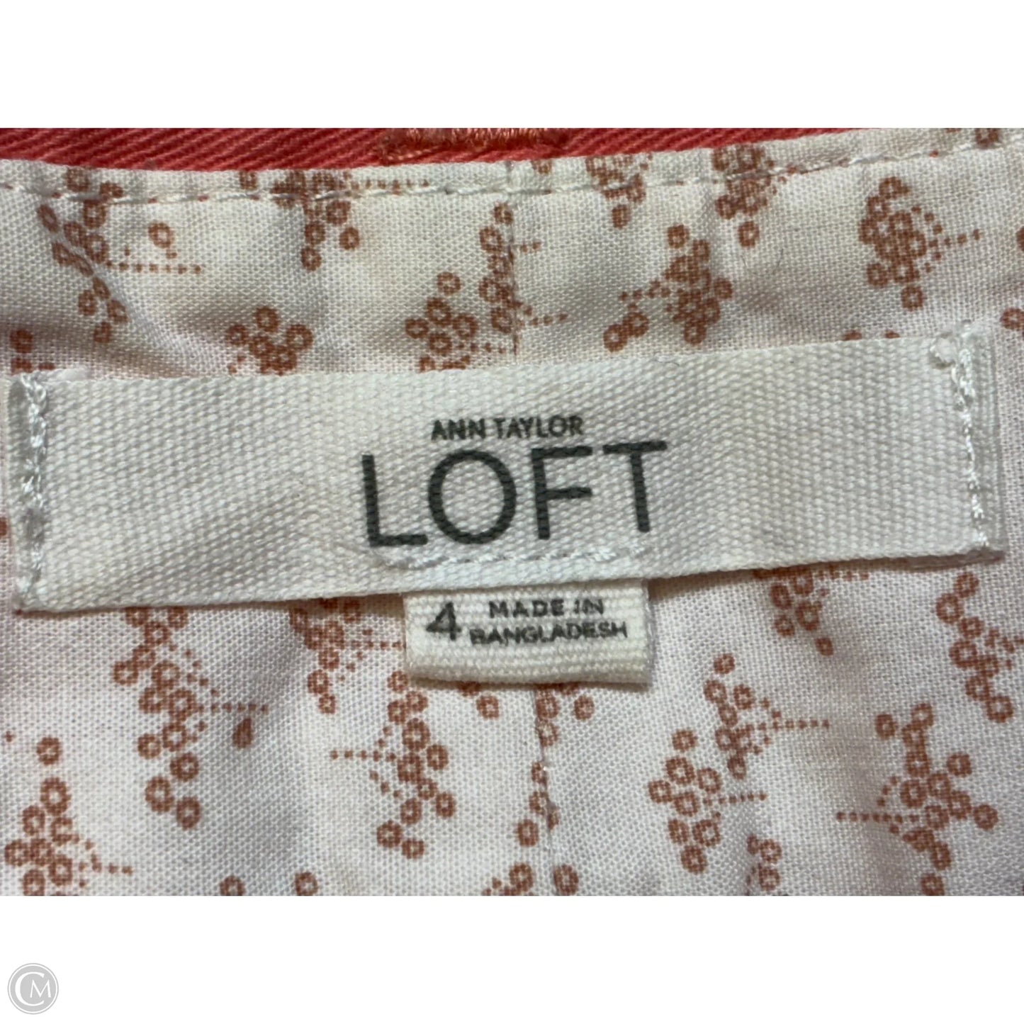 Shorts By Loft In Peach, Size: 4