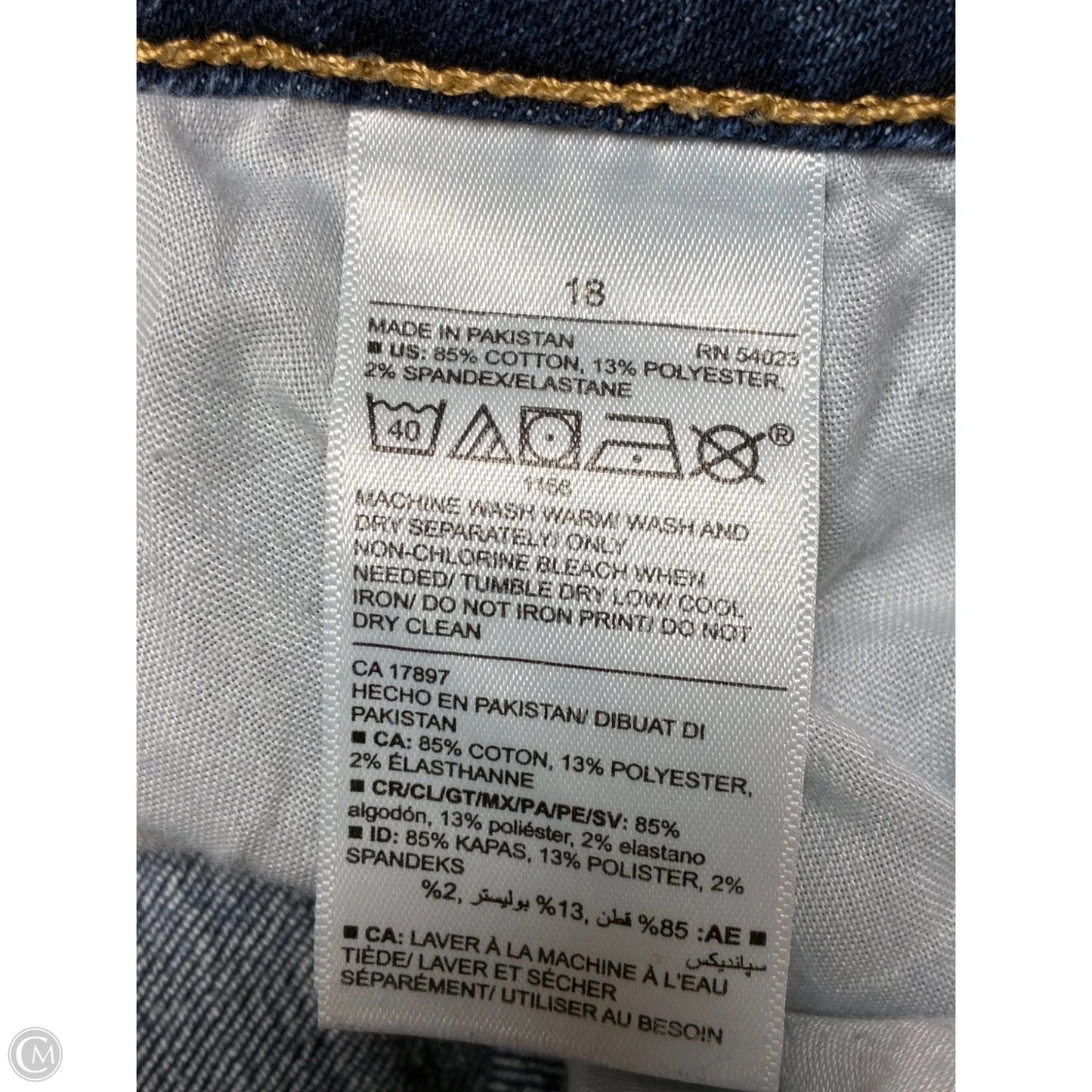 Shorts By Old Navy In Blue Denim, Size: 18