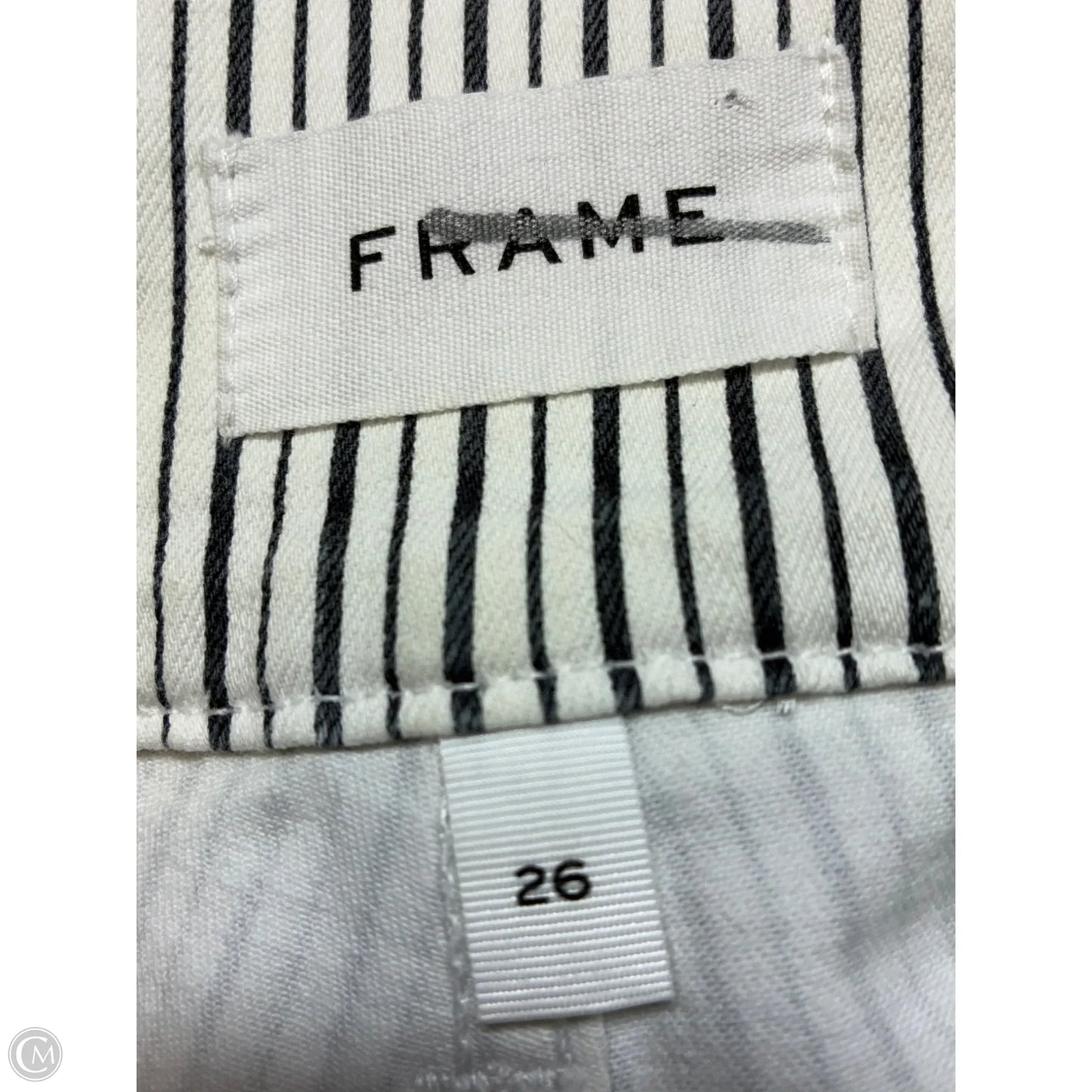 Jeans Straight By Frame In White, Size: 0