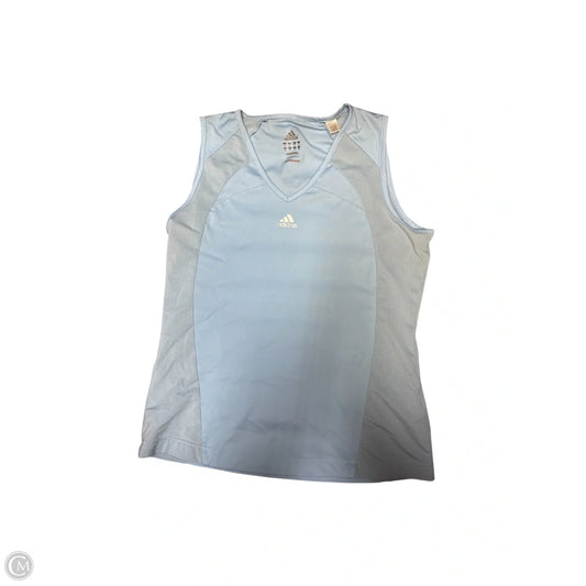 Athletic Tank Top By Adidas In Blue, Size: M