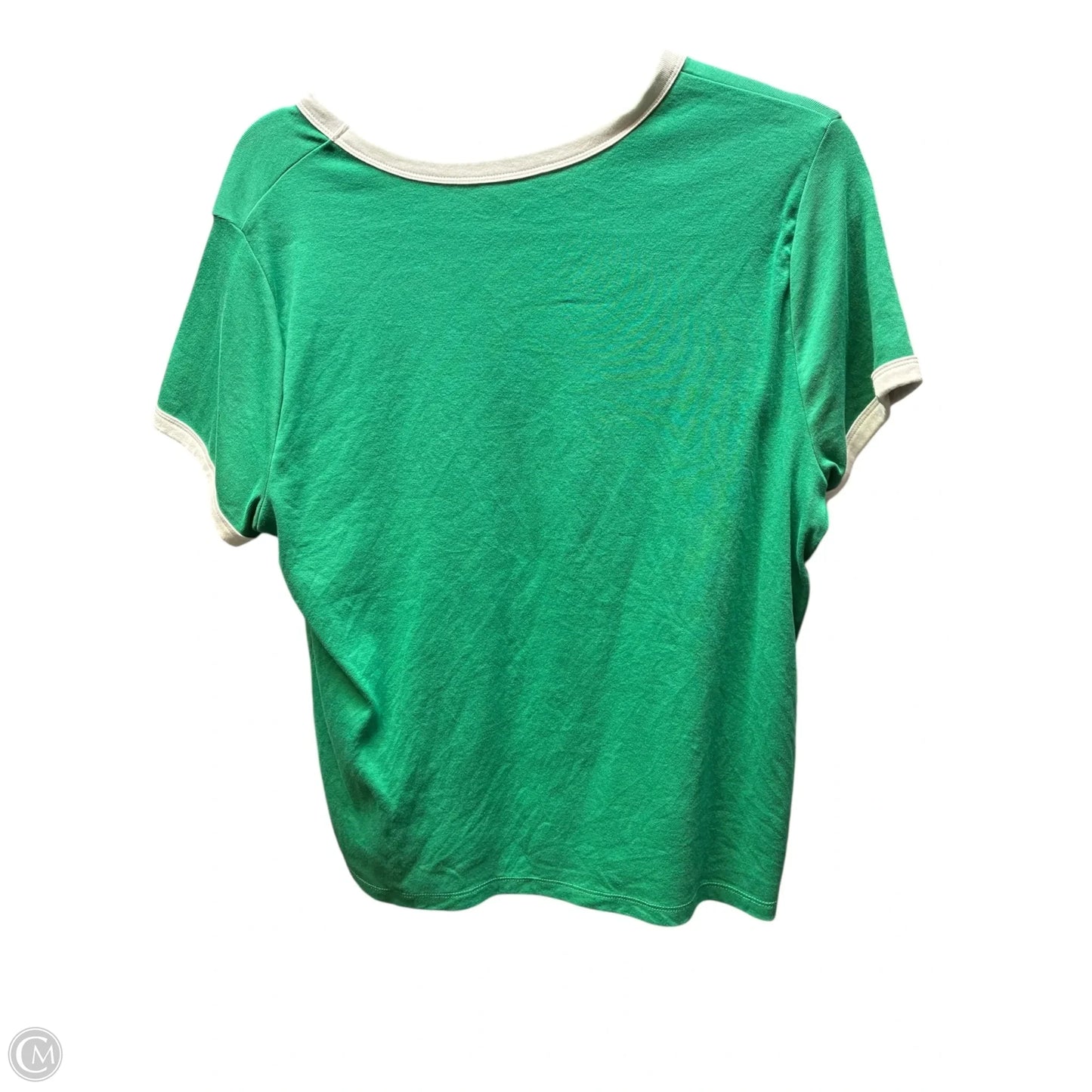 Top Short Sleeve Basic By Universal Thread In Green & White, Size: Xl