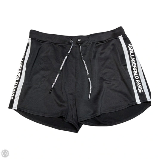 Shorts Designer By Karl Lagerfeld In Black, Size: L