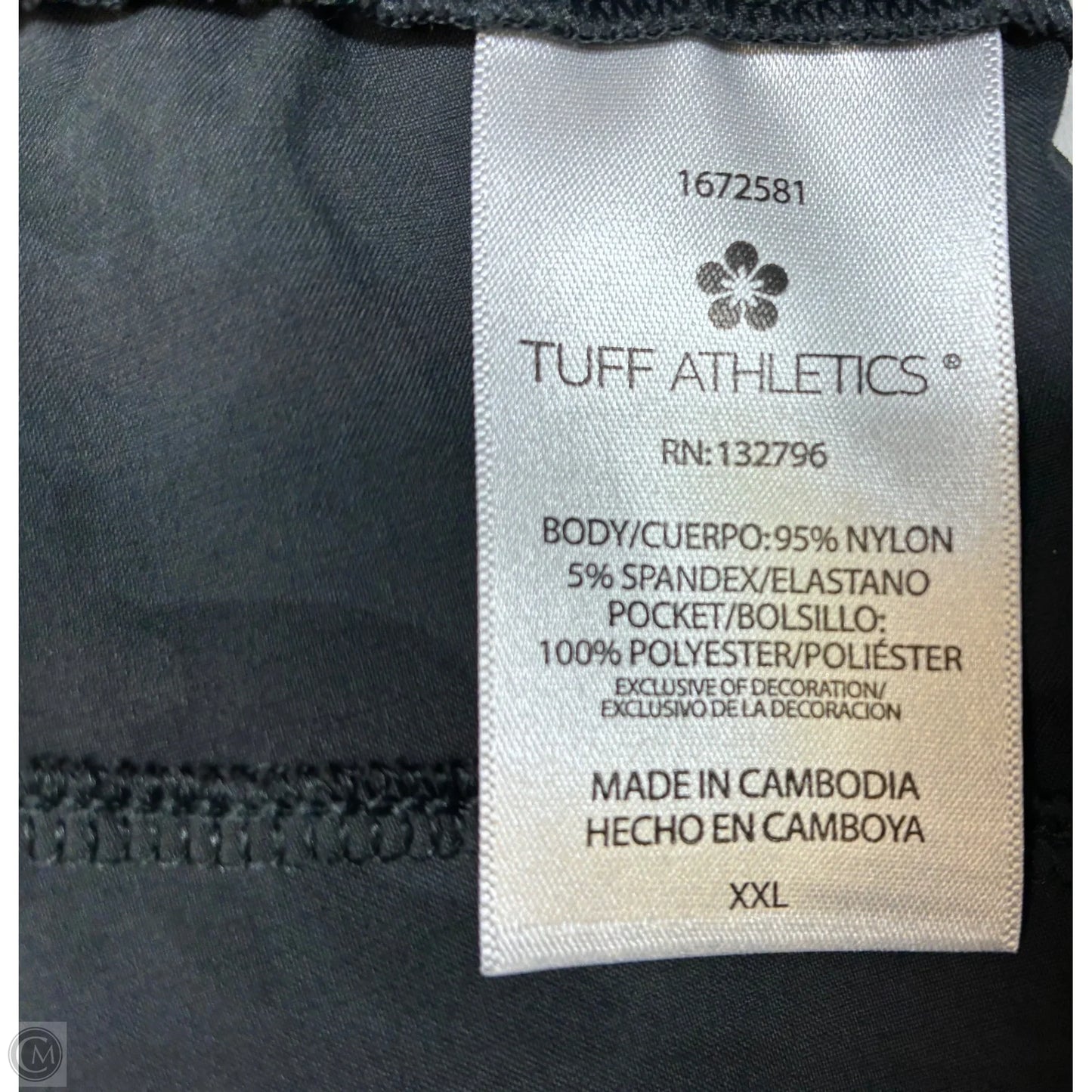 Athletic Shorts By Tuff Athletics In Camouflage Print, Size: Xxl