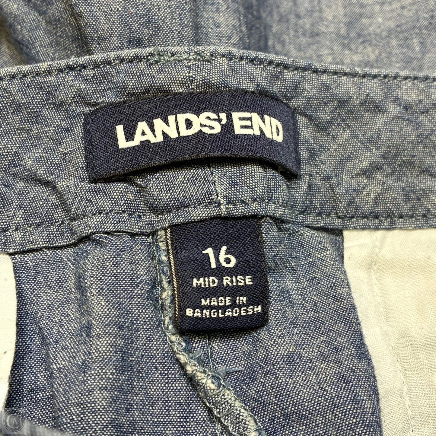 Shorts By Lands End In Blue Denim, Size: 16