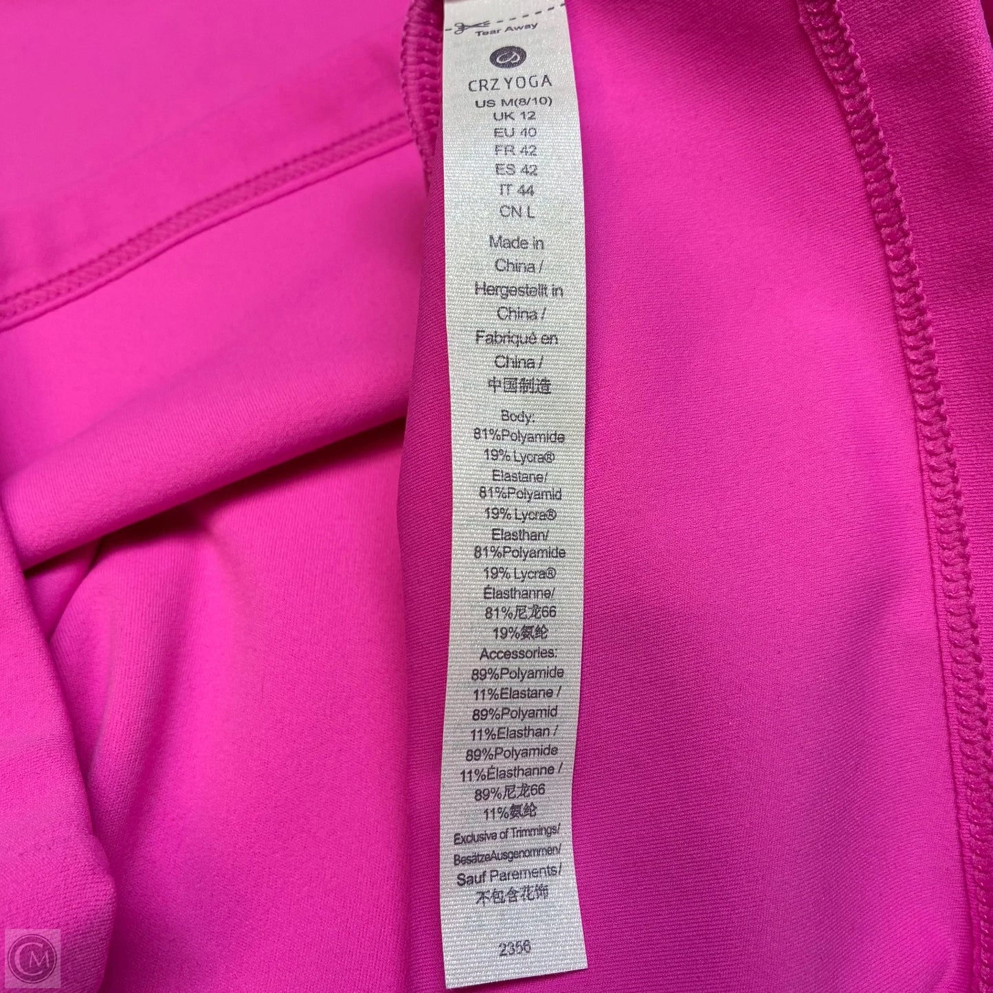 Athletic Tank Top By Crz Yoga In Pink, Size: M