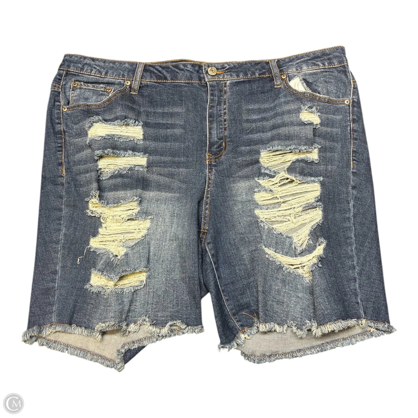 Shorts By Almost Famous In Blue Denim, Size: 22