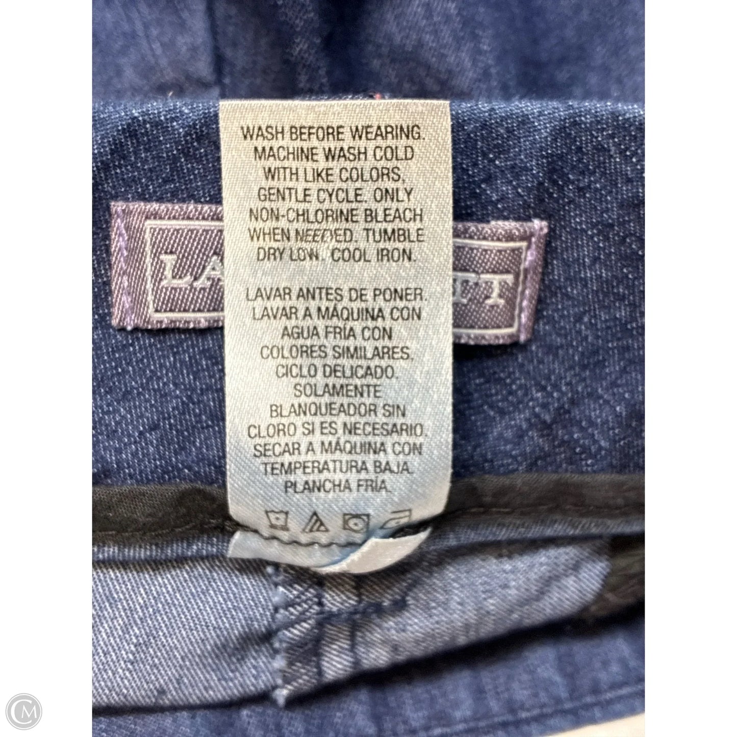 Shorts By Laura Scott In Blue Denim, Size: 14