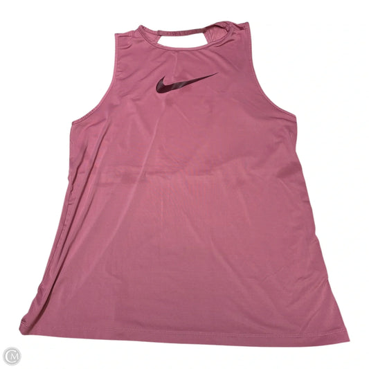 Athletic Tank Top By Nike In Pink, Size: L