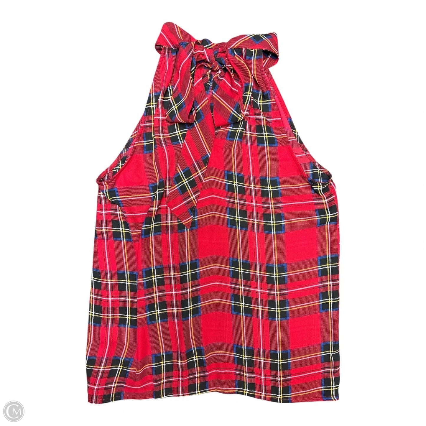Blouse Sleeveless By J. Crew In Plaid Pattern, Size: 2