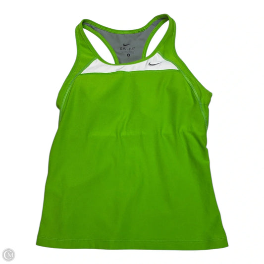 Athletic Tank Top By Nike In Green, Size: S
