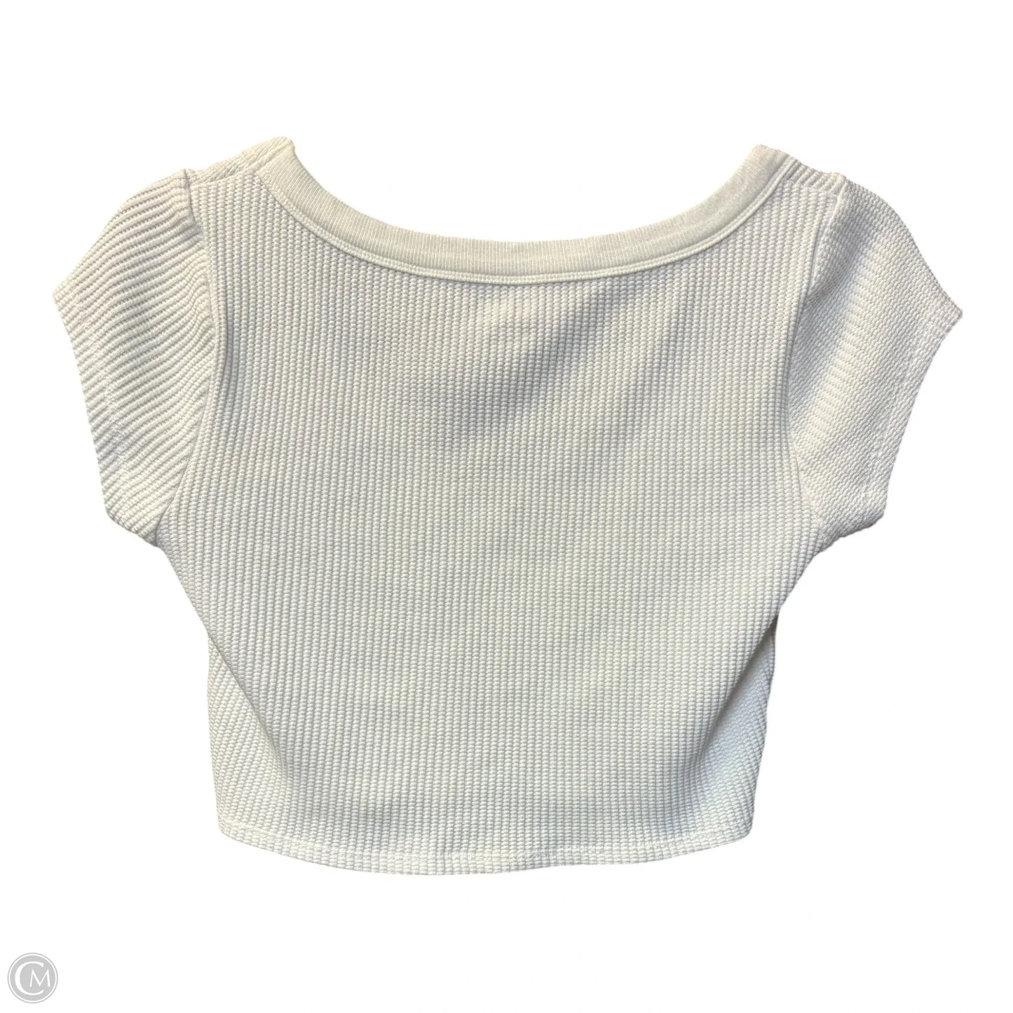Top Short Sleeve Basic By Cmf In White, Size: M