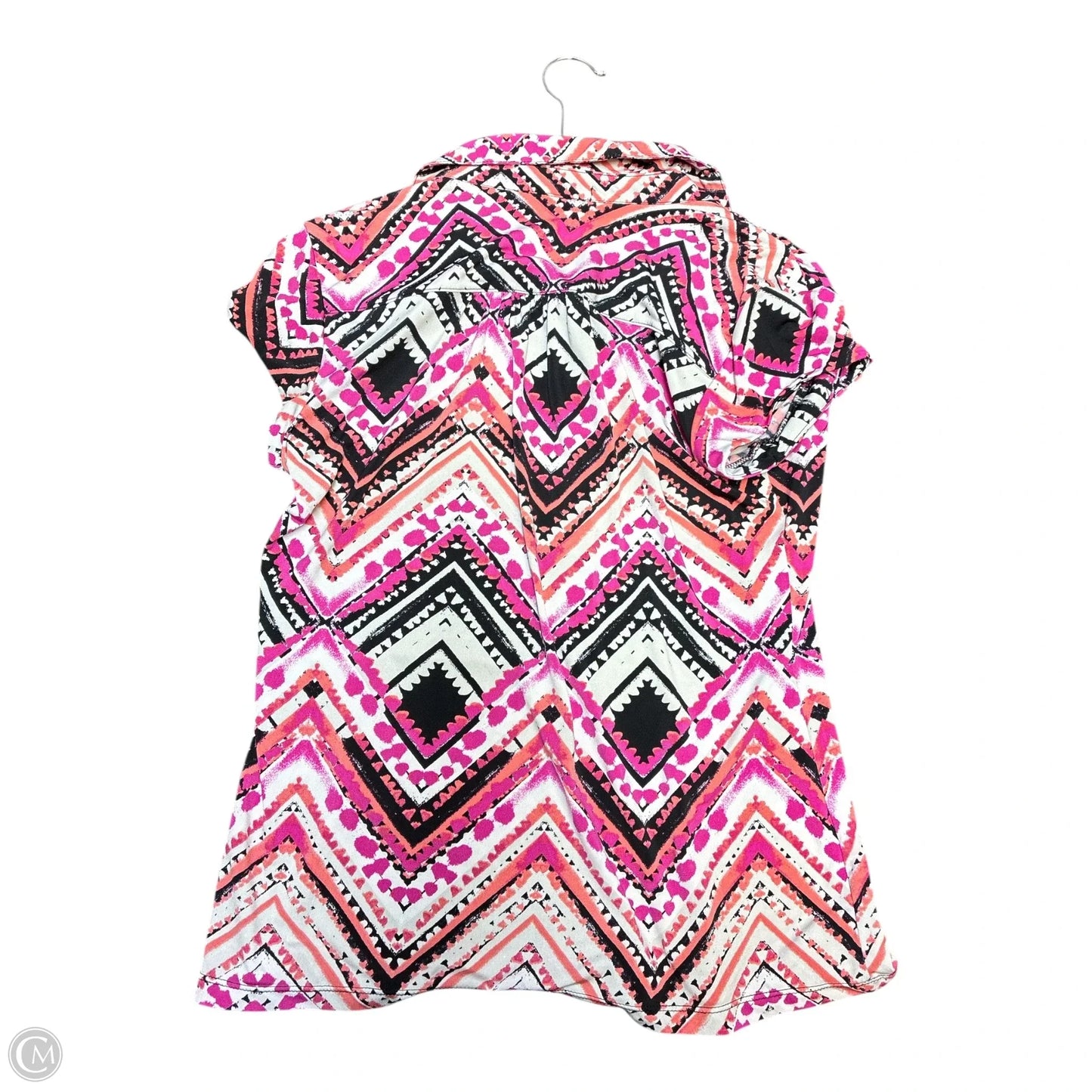 Top Short Sleeve Basic By Limited In Black & White, Size: M