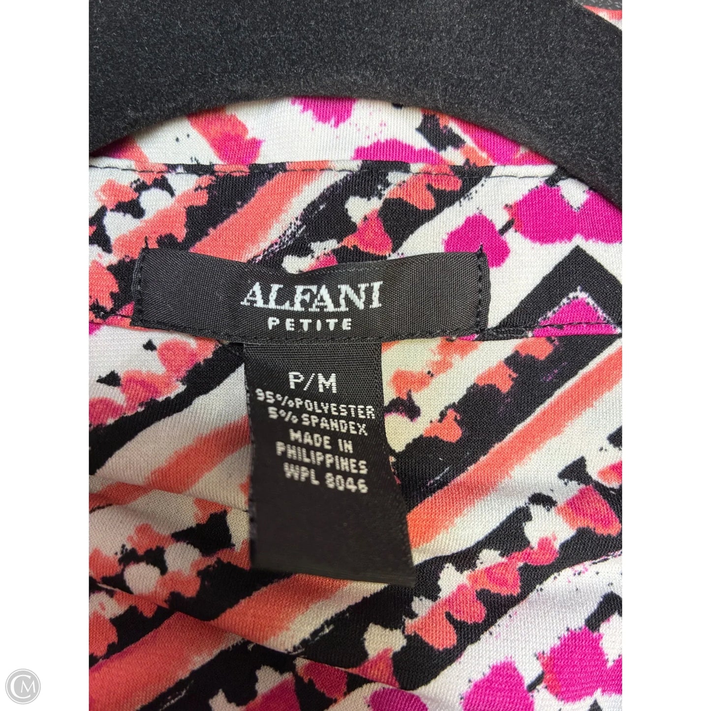 Top Short Sleeve Basic By Limited In Black & White, Size: M