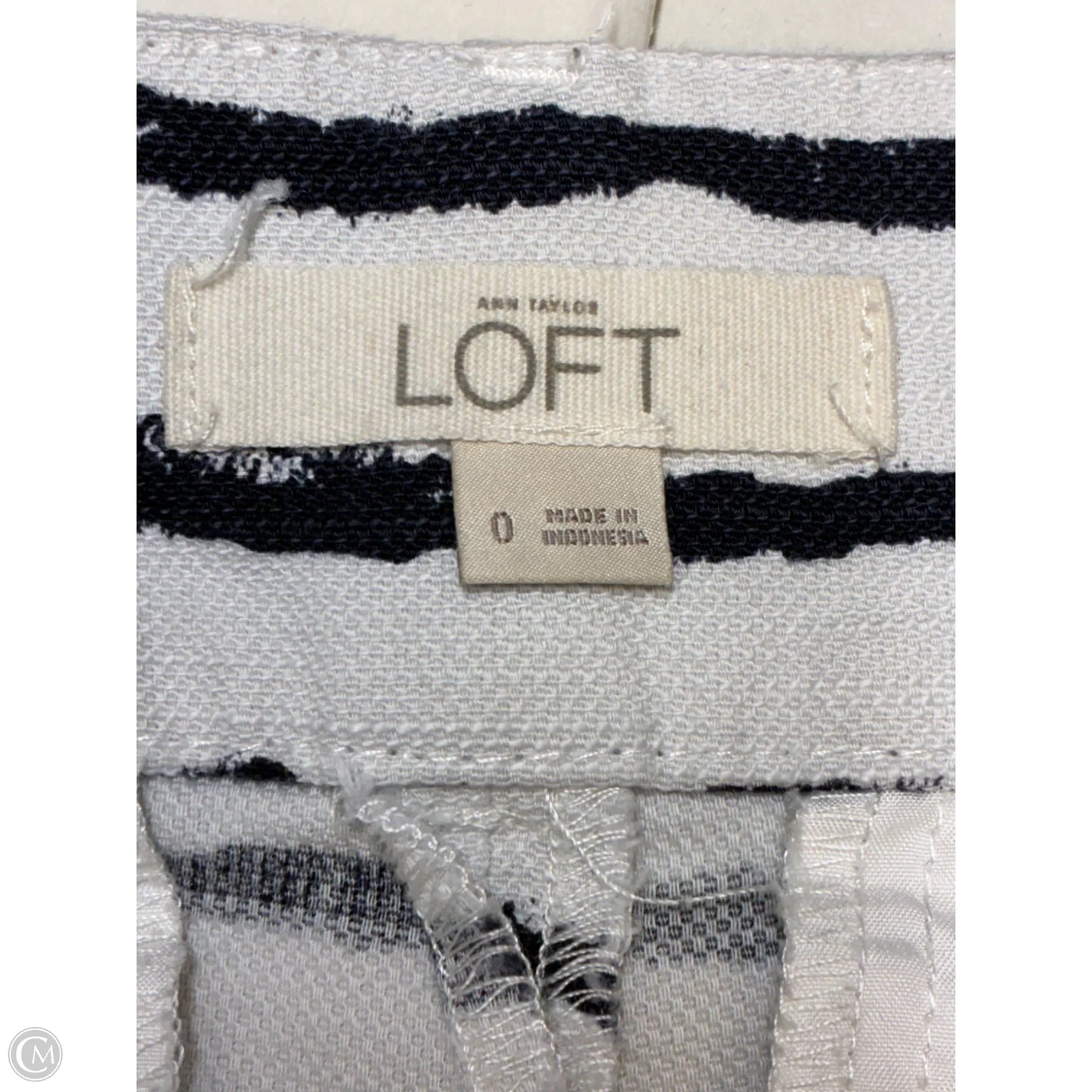 Shorts By Loft In Striped Pattern, Size: 0