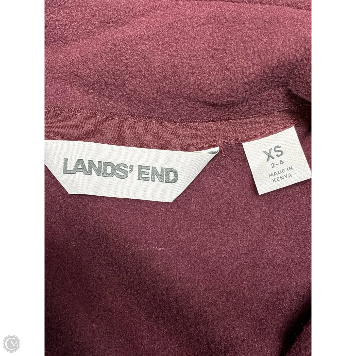 Sweater By Lands End In Red, Size: Xs