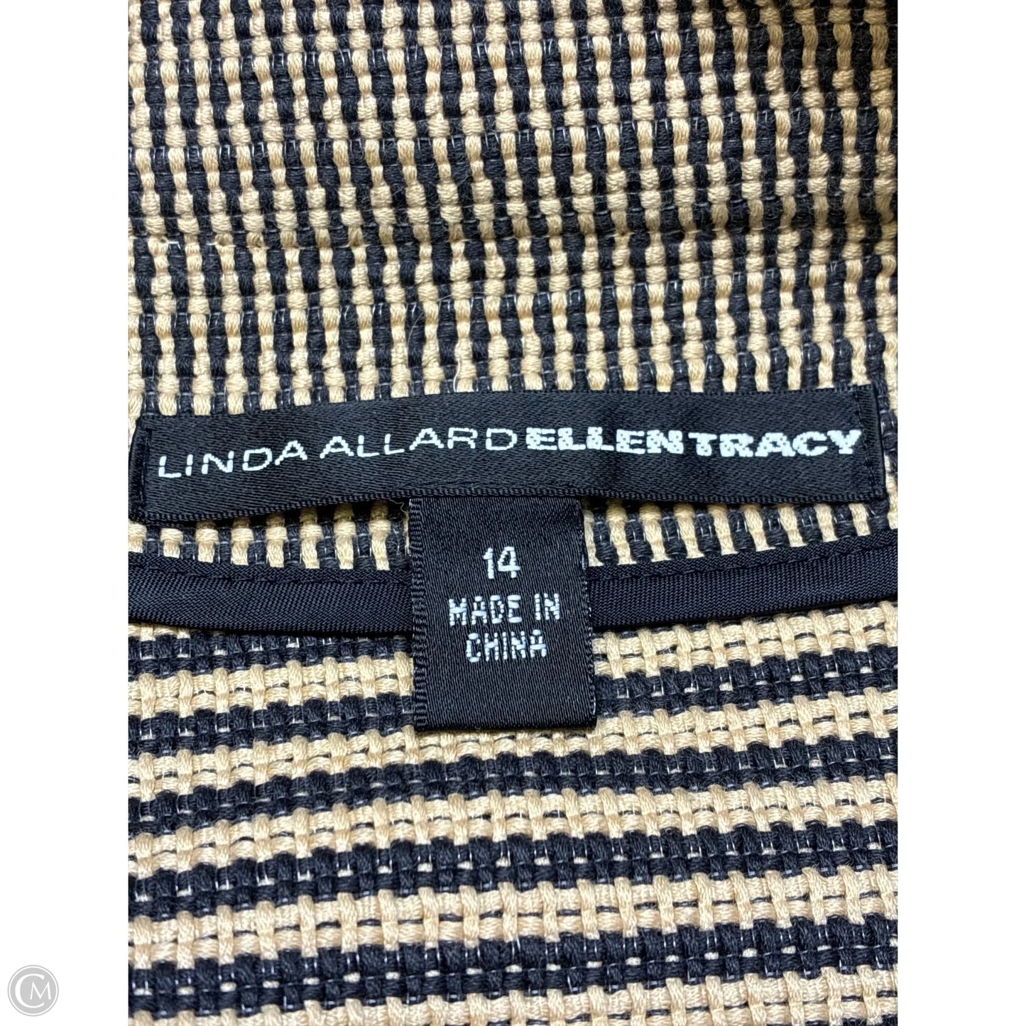 Blazer By Linda Allard In Tan, Size: Xl