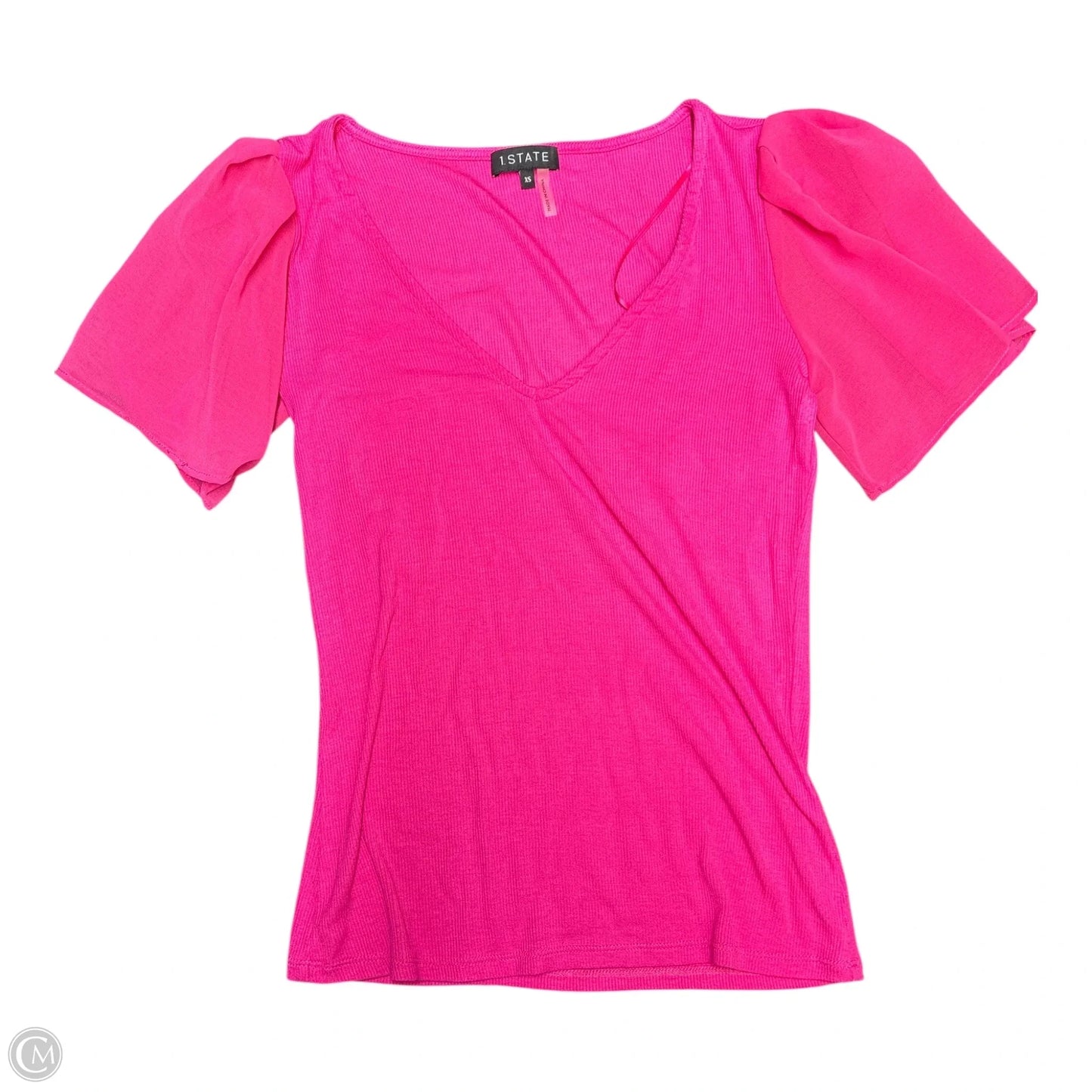 Top Short Sleeve By 1.state In Pink, Size: Xs