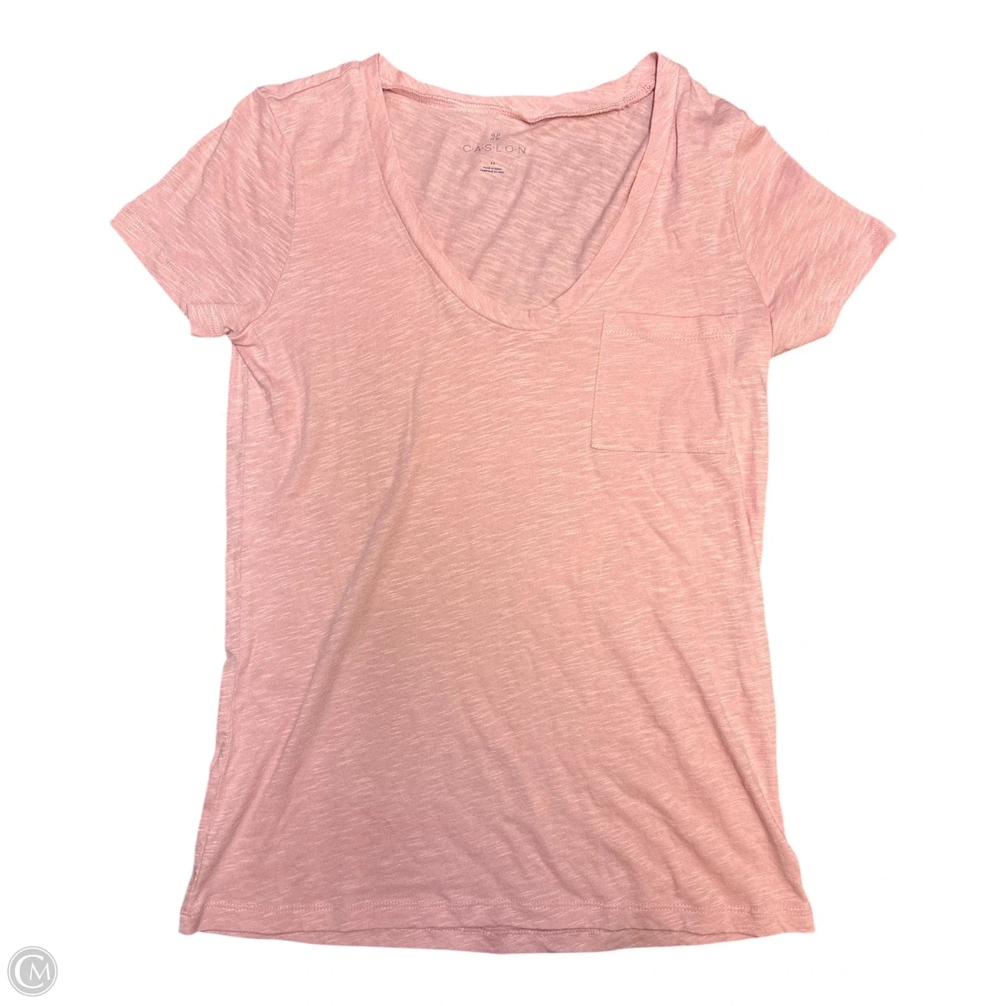 Top Short Sleeve Basic By Caslon In Pink, Size: Xs