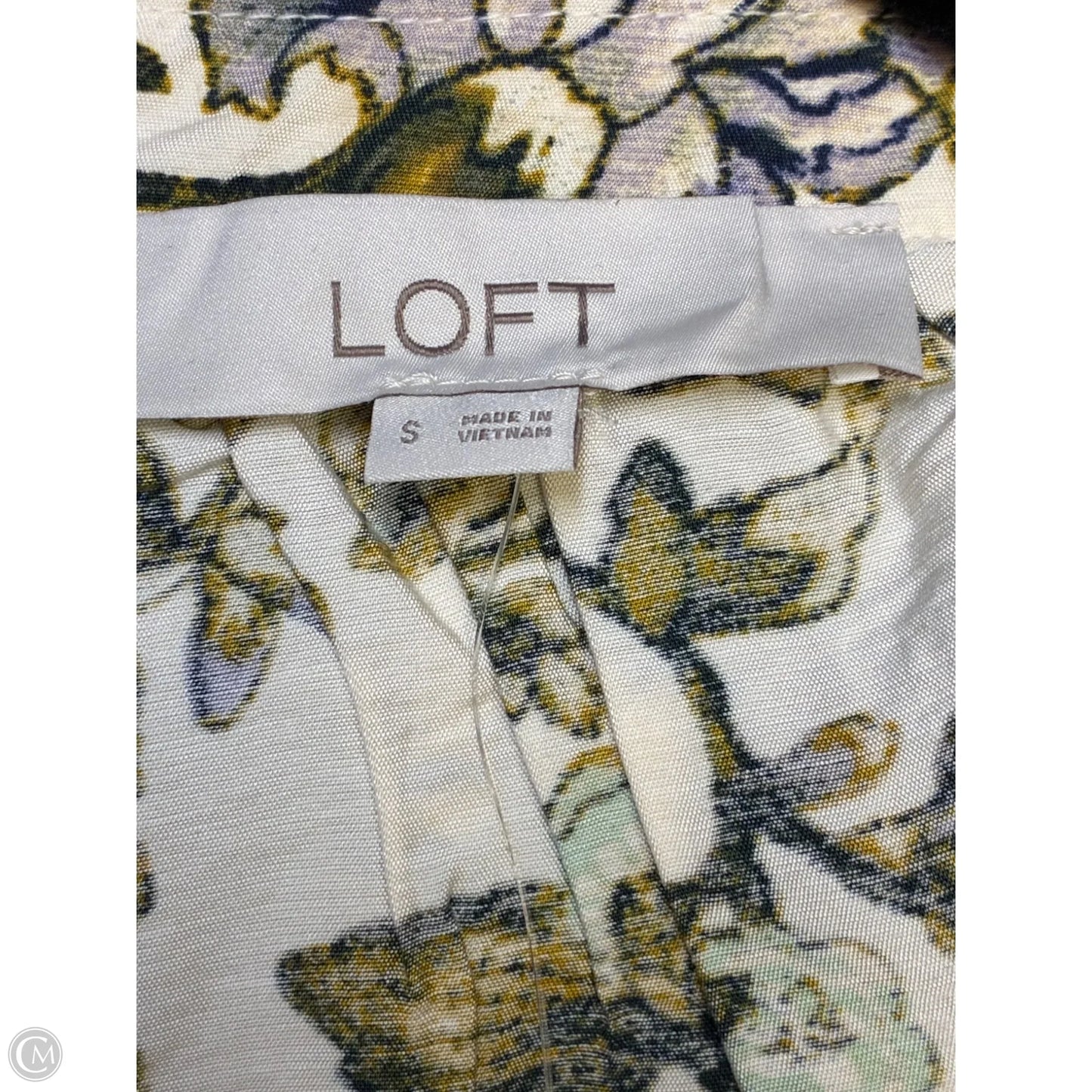 Blouse Long Sleeve By Loft In Floral Print, Size: S