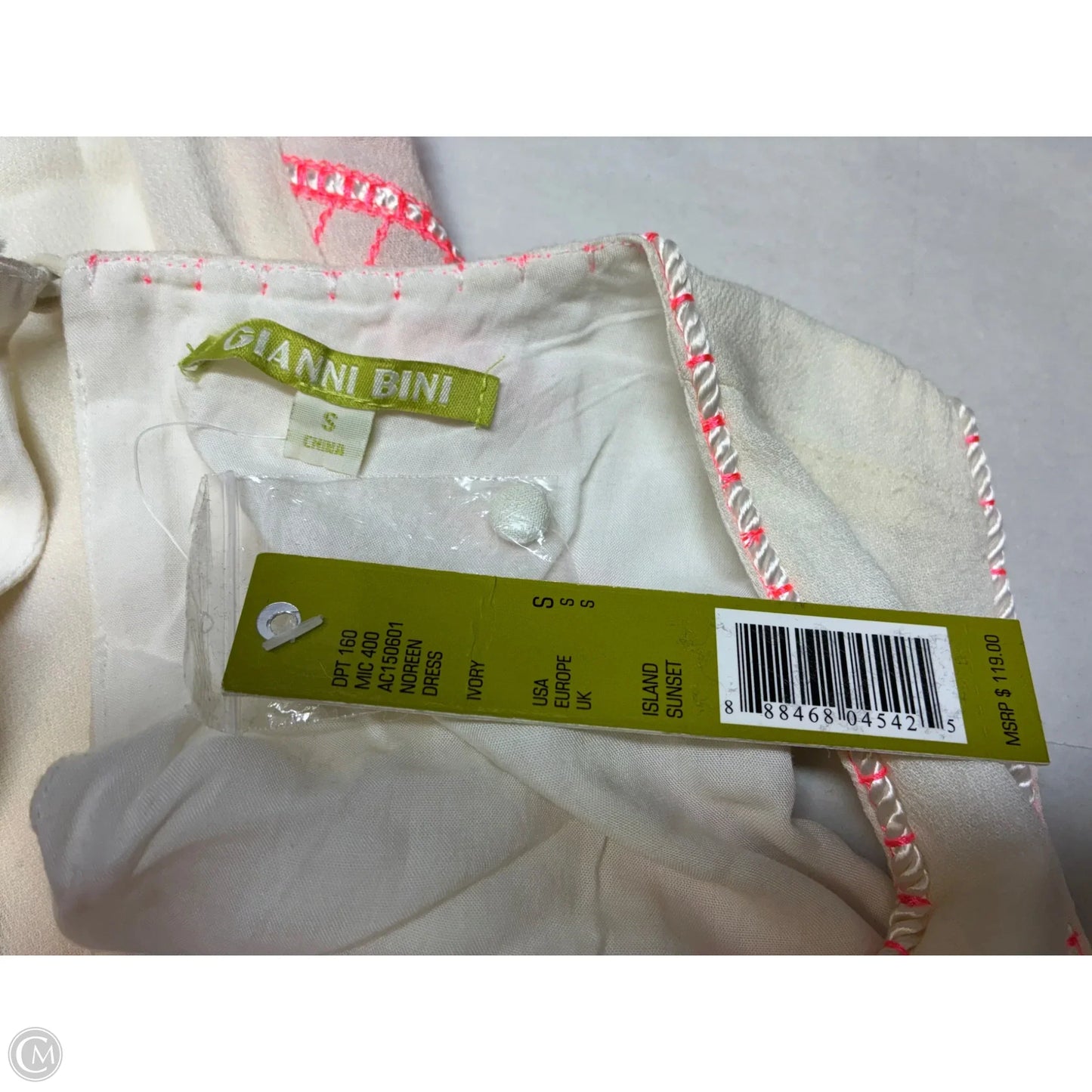 Dress Casual Short By Gianni Bini In Pink & White, Size: S