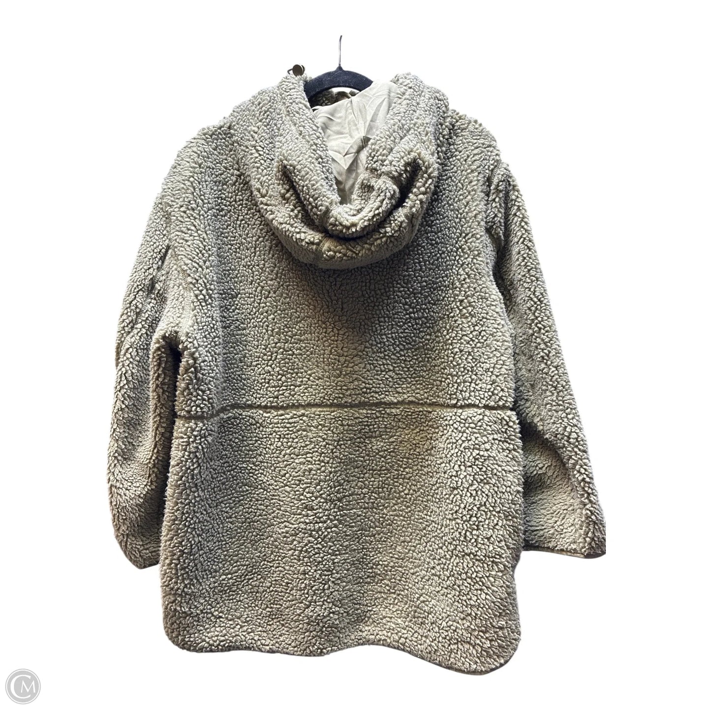 Jacket Faux Fur & Sherpa By H&m In Green, Size: S
