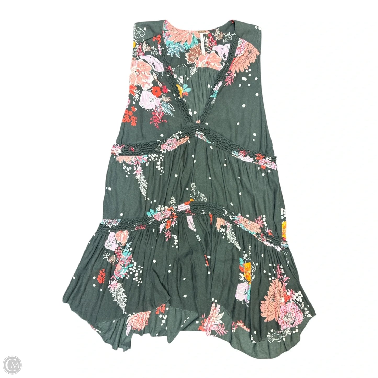 Top Sleeveless By Free People In Floral Print, Size: Xs