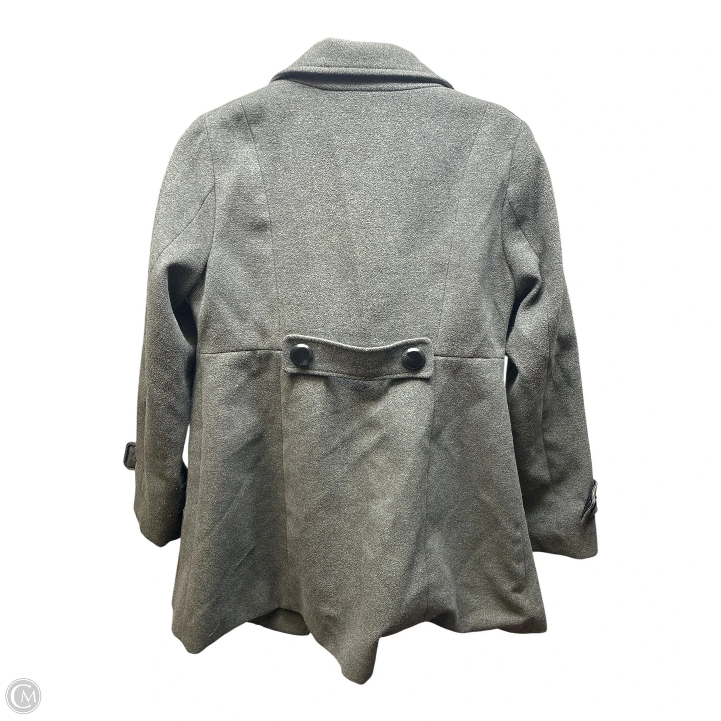 Coat Trench Coat By Forever 21 In Grey, Size: M