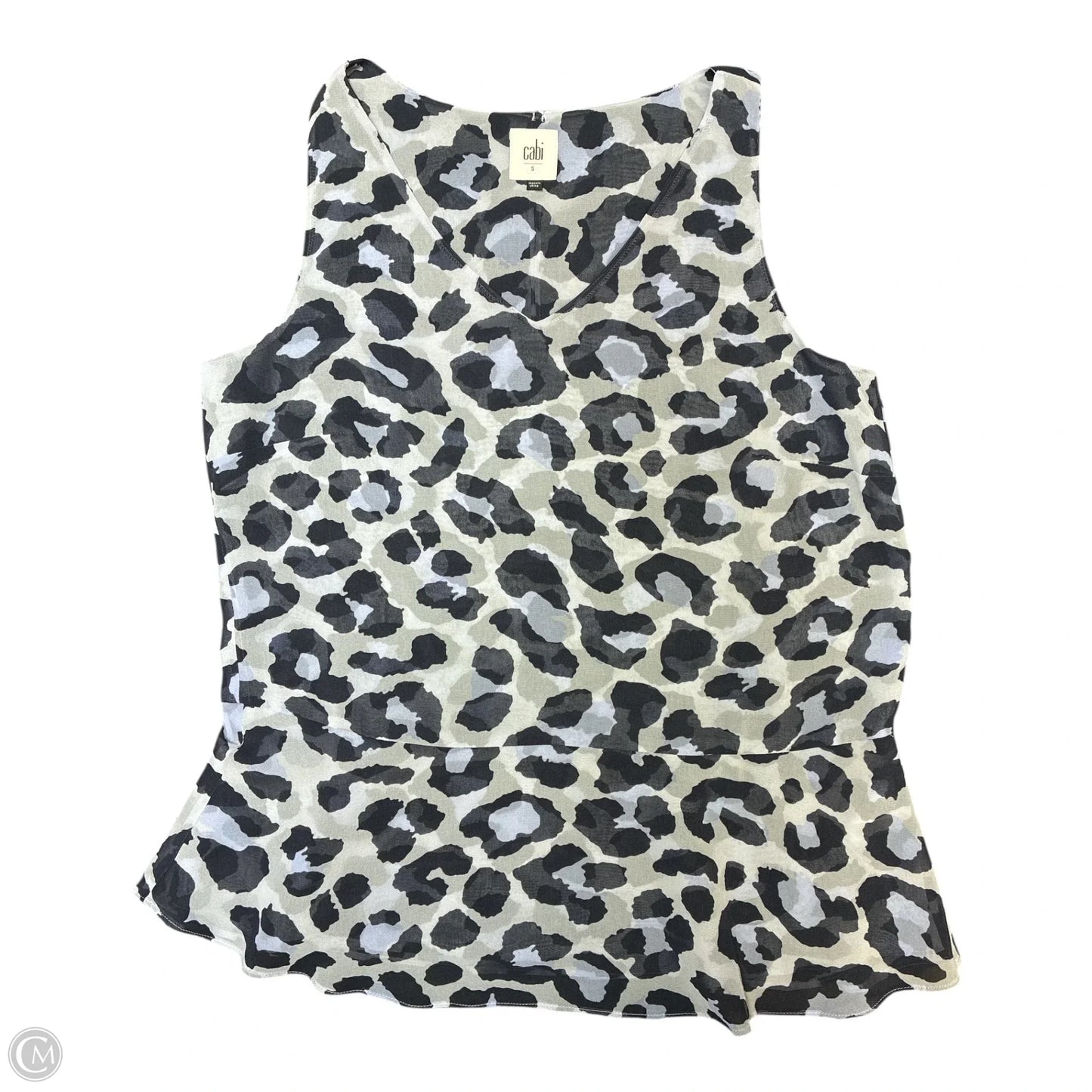 Blouse Sleeveless By Cabi In Animal Print, Size: S