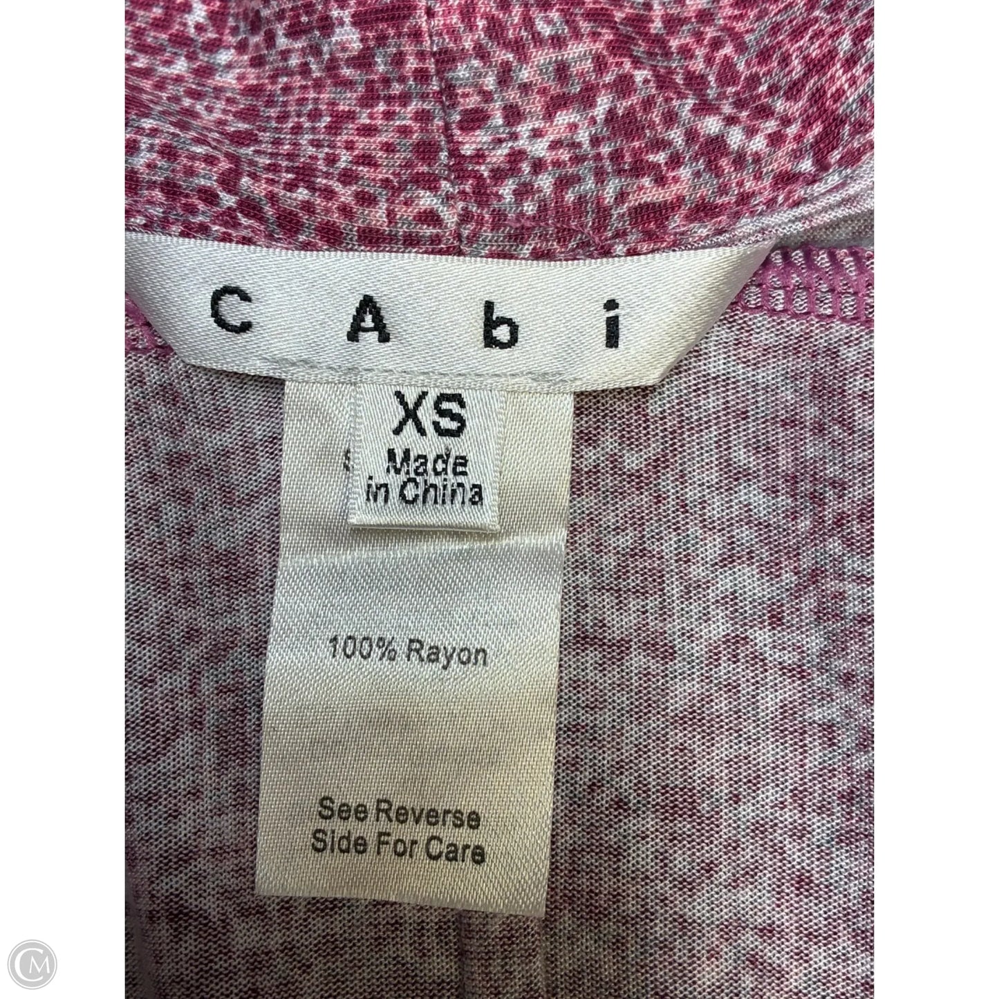 Blouse Sleeveless By Cabi In Red, Size: Xs