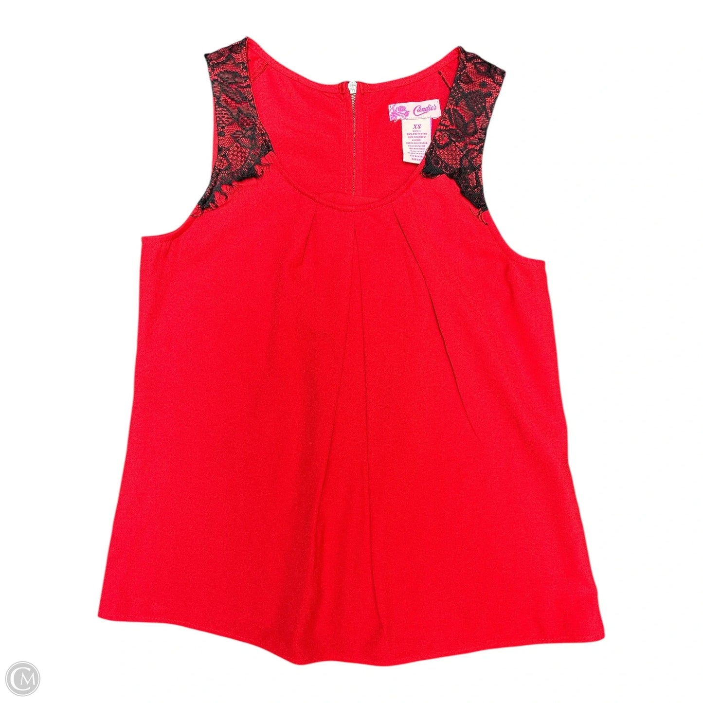 Top Sleeveless By Candies In Red, Size: Xs
