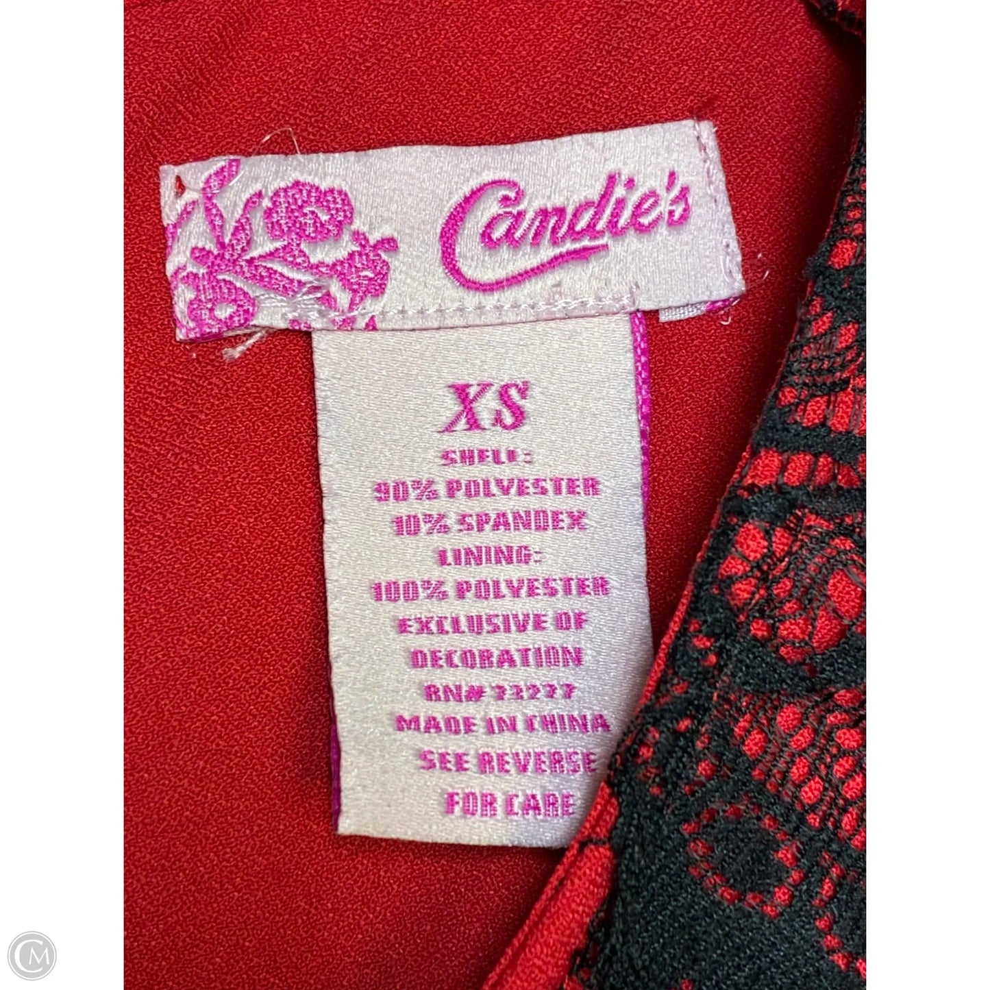 Top Sleeveless By Candies In Red, Size: Xs