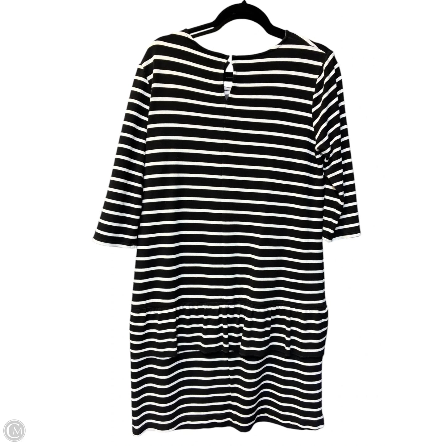 Dress Casual Midi By Downeast In Black & White, Size: M