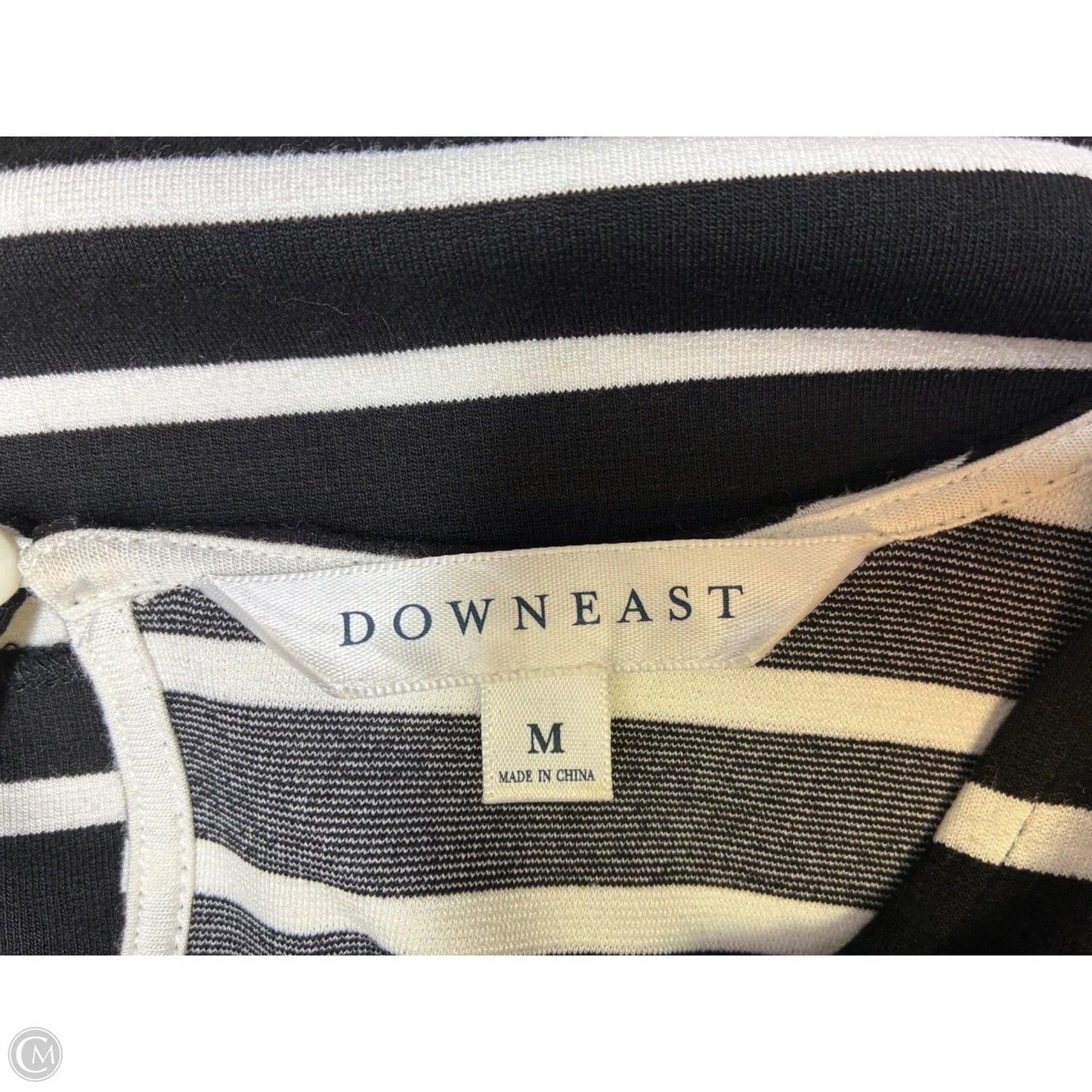 Dress Casual Midi By Downeast In Black & White, Size: M