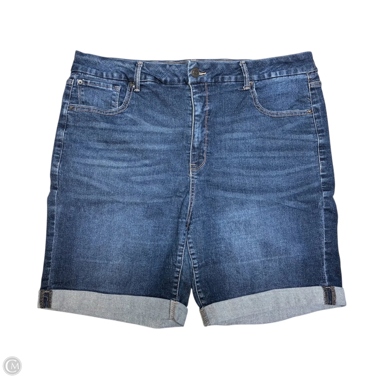 Shorts By Terra & Sky In Blue Denim, Size: 20