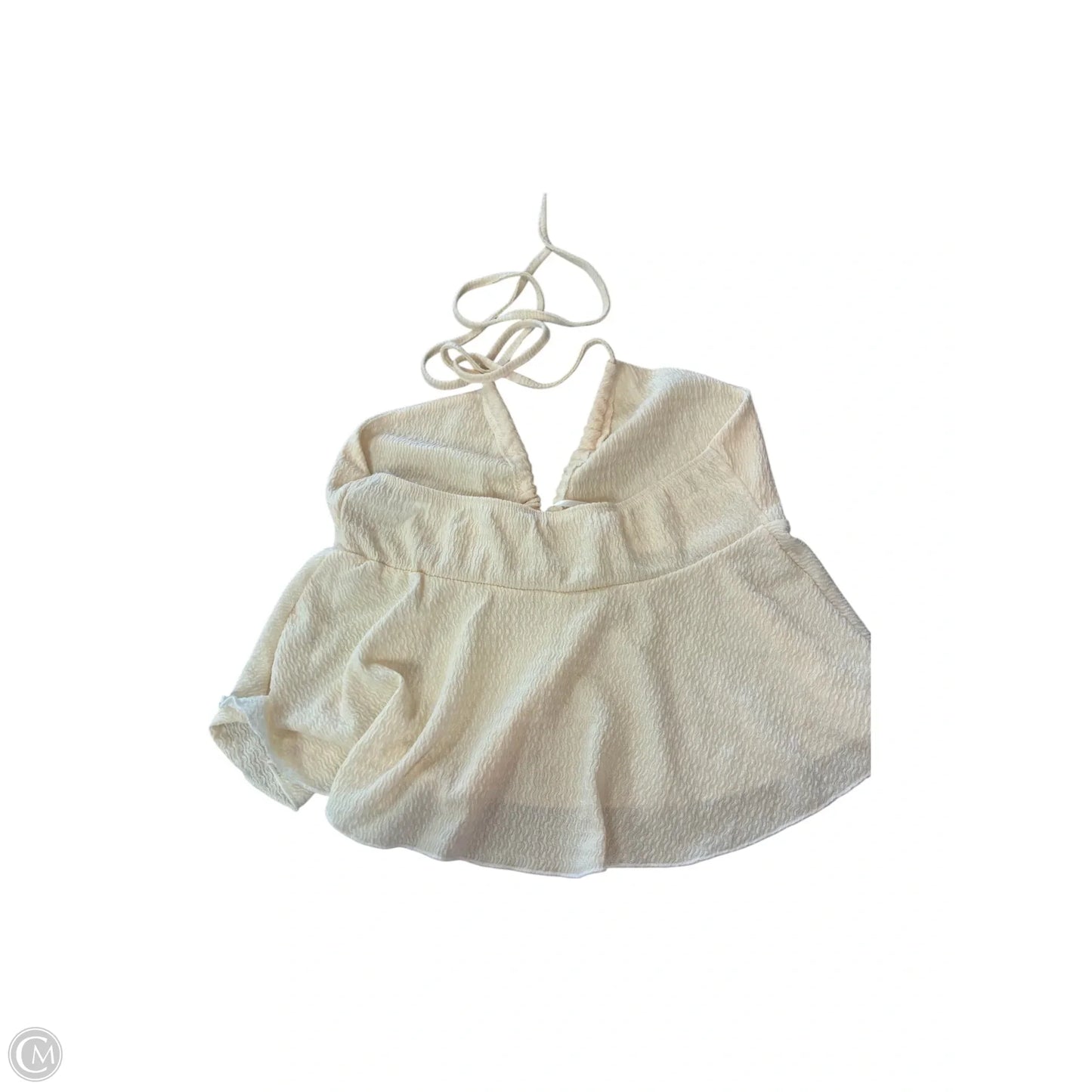 Top Sleeveless By Shein In Cream, Size: L
