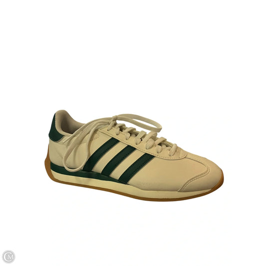 Shoes Sneakers By Adidas In Green & White, Size: 6.5