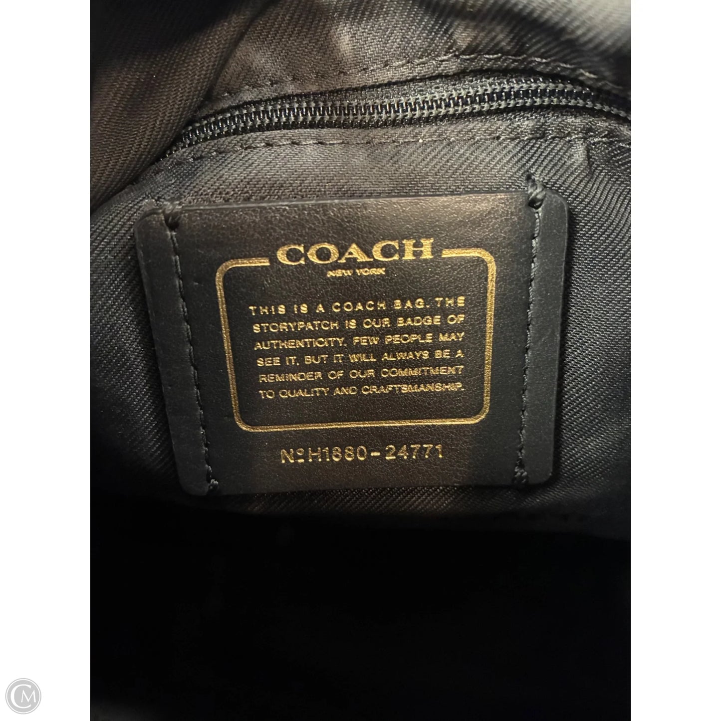Handbag Designer By Coach, Size: Medium