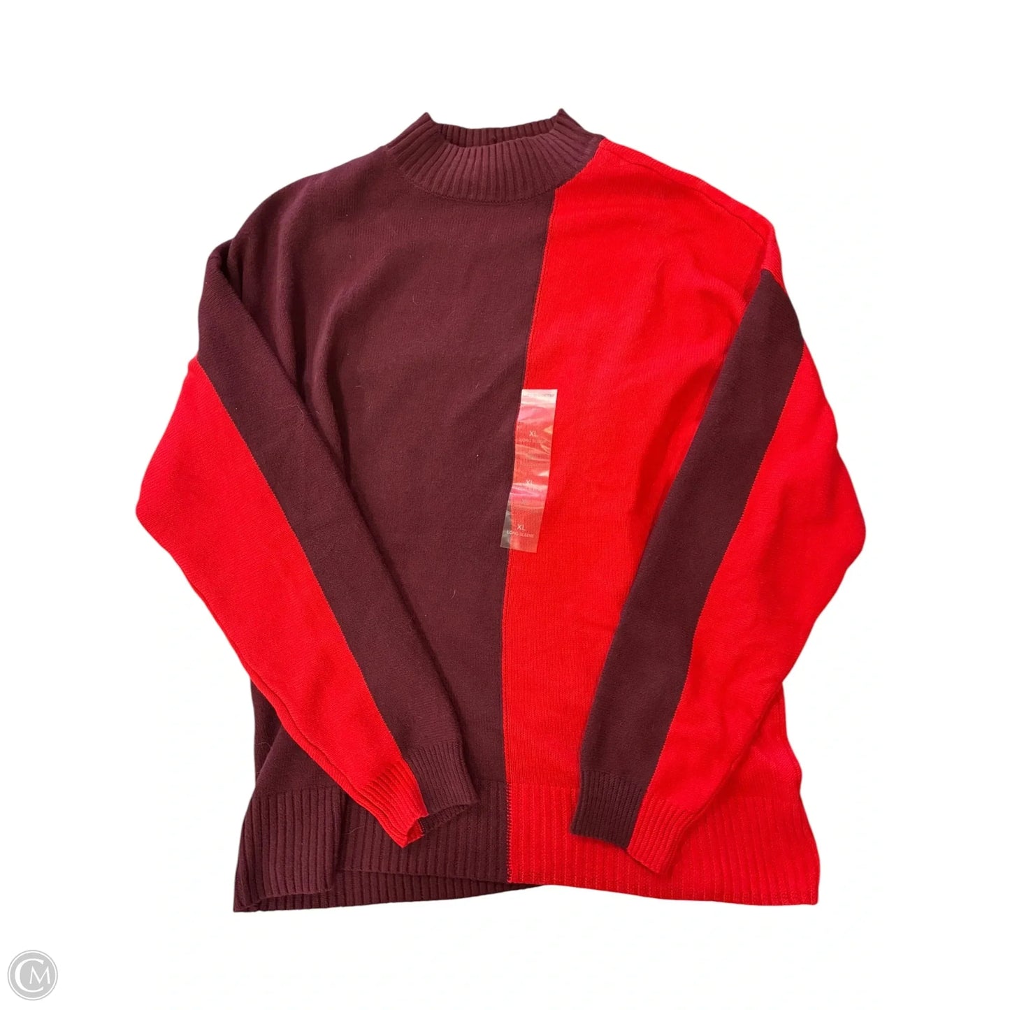 Sweater By Liz Claiborne In Red, Size: Xl