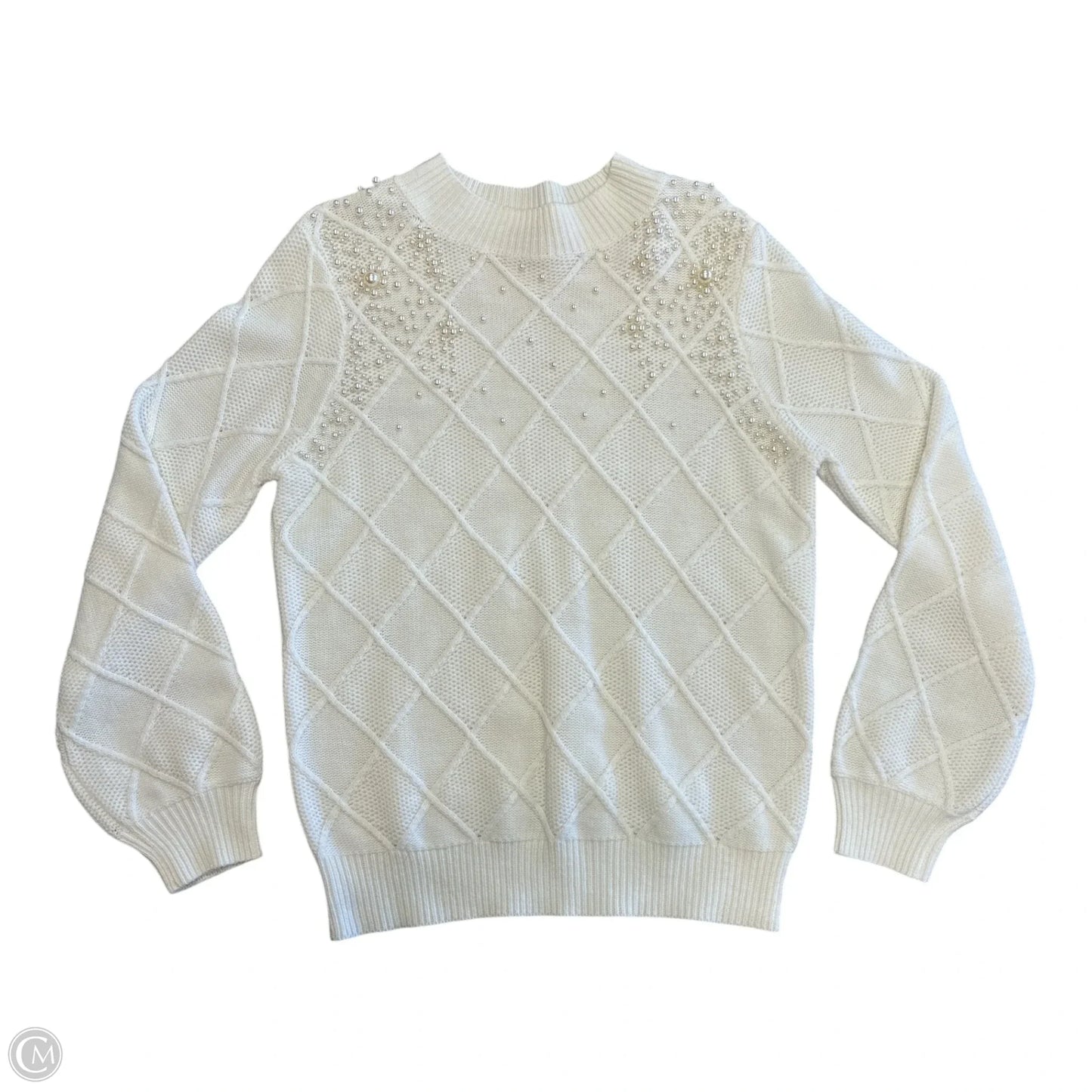 Sweater By Andree By Unit In Cream, Size: S
