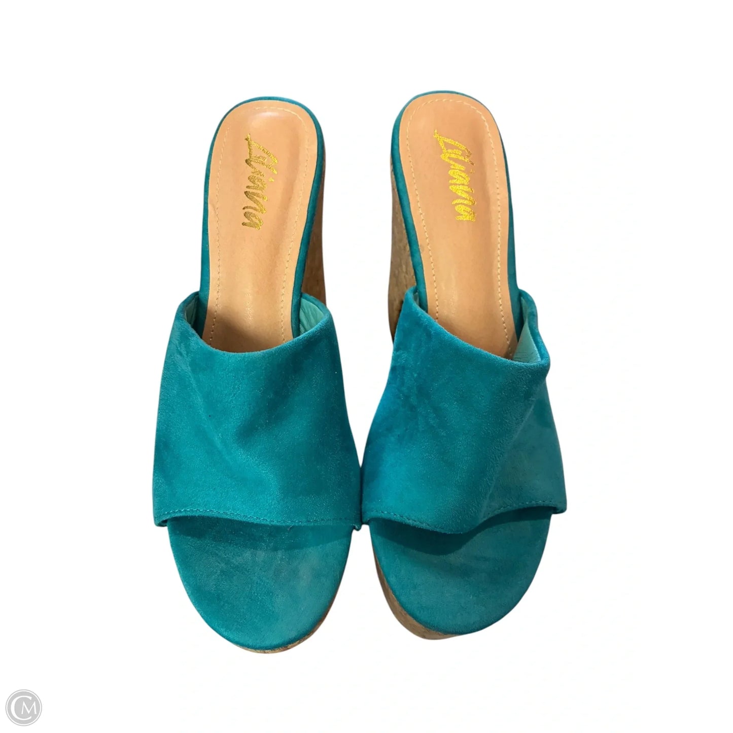 Shoes Heels Block By Liliana In Blue, Size: 10