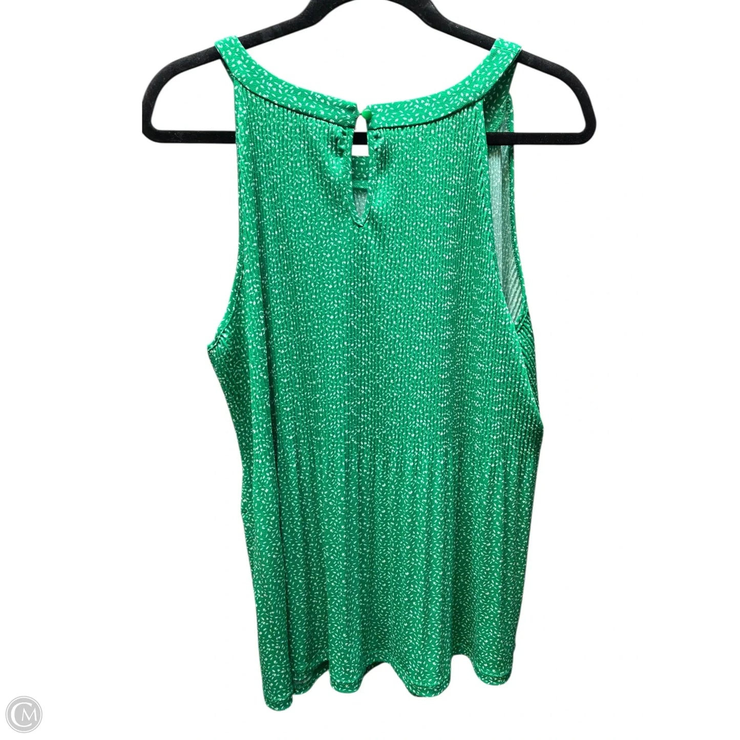 Top Sleeveless By Adrianna Papell In Green, Size: Xl