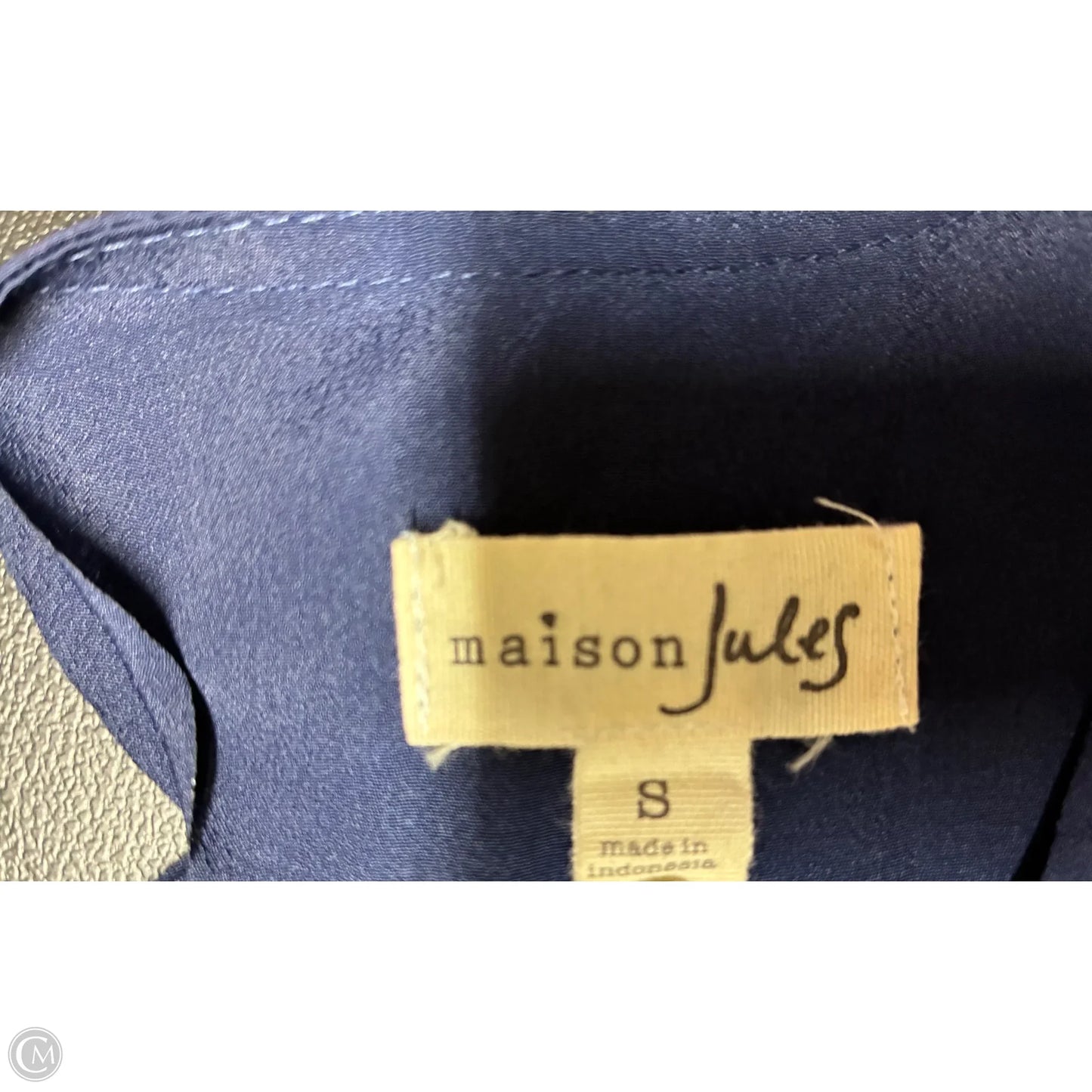 Top Sleeveless By Maison Jules In Blue, Size: S